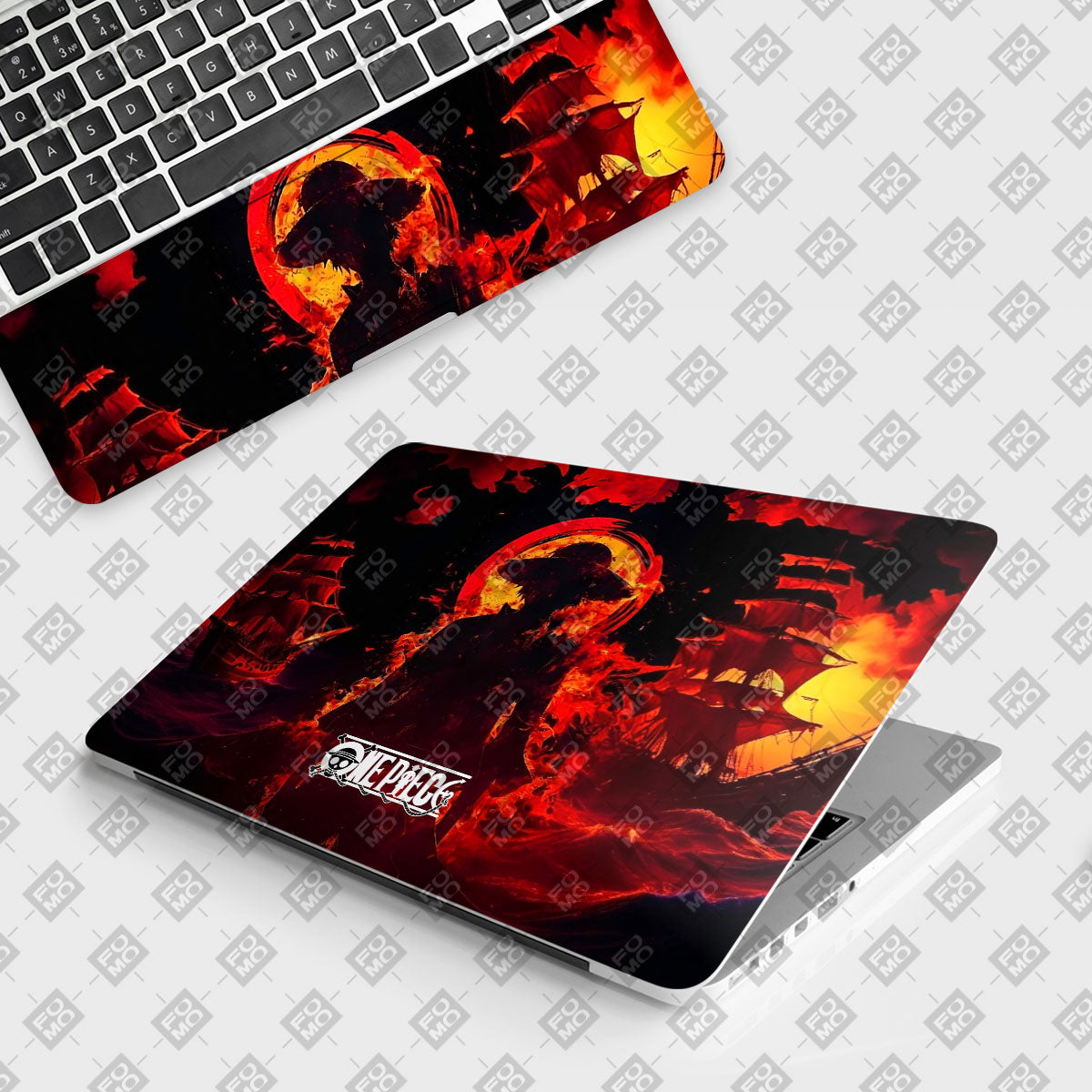 Luffy’s Burning Tide Anime Laptop Skin