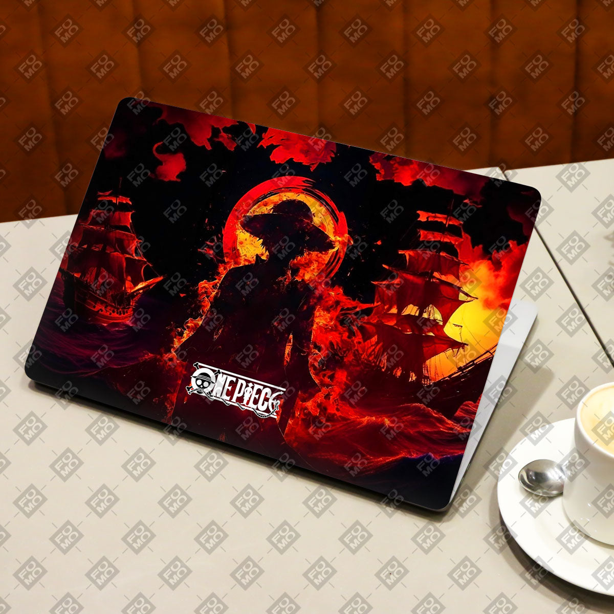 Luffy’s Burning Tide Anime Laptop Skin
