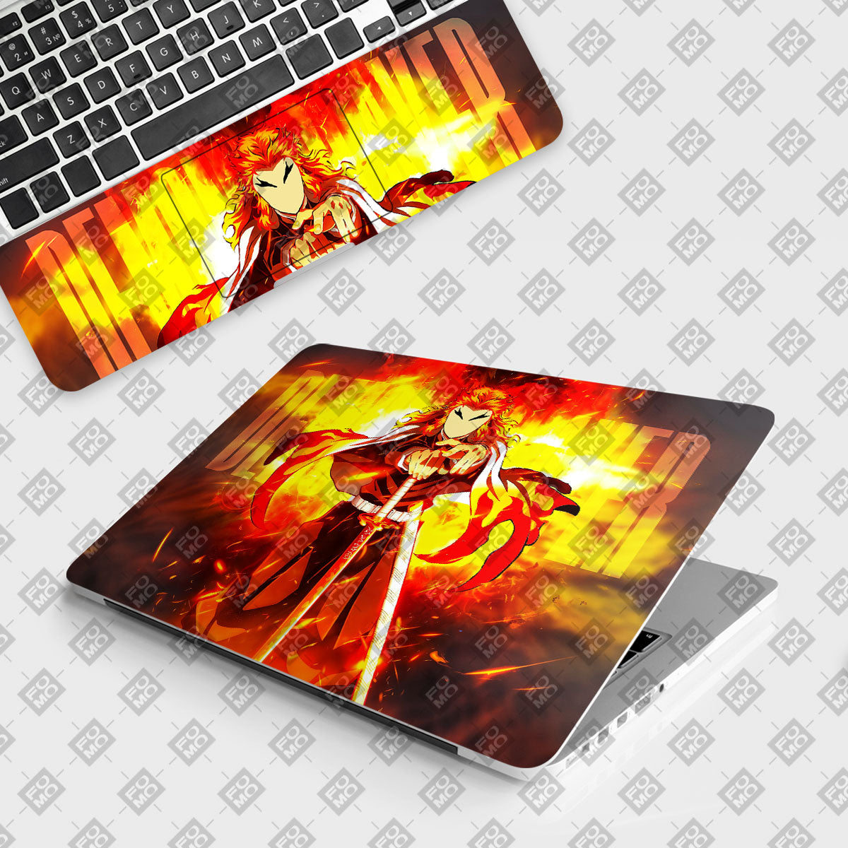 Flame Hashira Rengoku Anime Laptop Skin