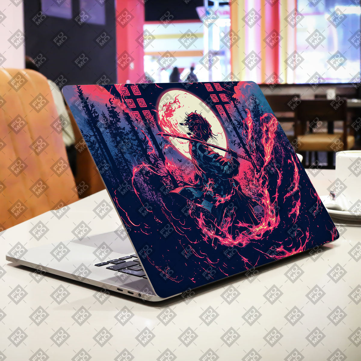Tanjiro's Flame of Ember Anime Laptop Skin