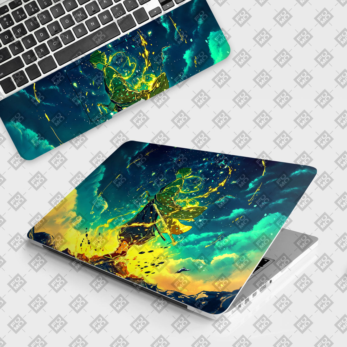 Zenitsu Thunder God Anime Laptop Skin