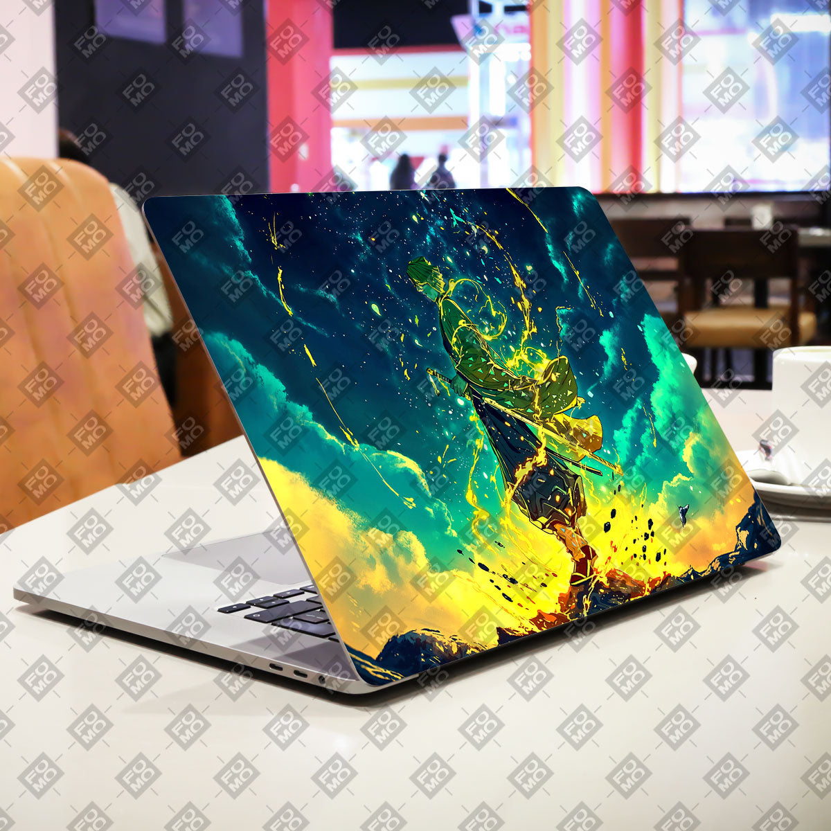 Zenitsu Thunder God Anime Laptop Skin