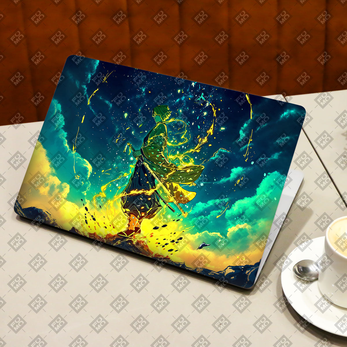 Zenitsu Thunder God Anime Laptop Skin