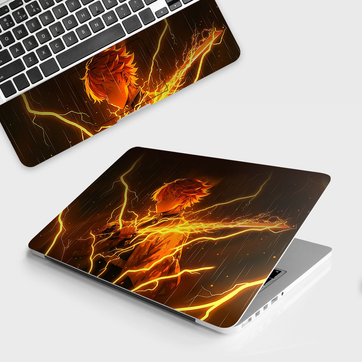 Thunder Soul Lightning Zenitsu Anime Laptop Skin