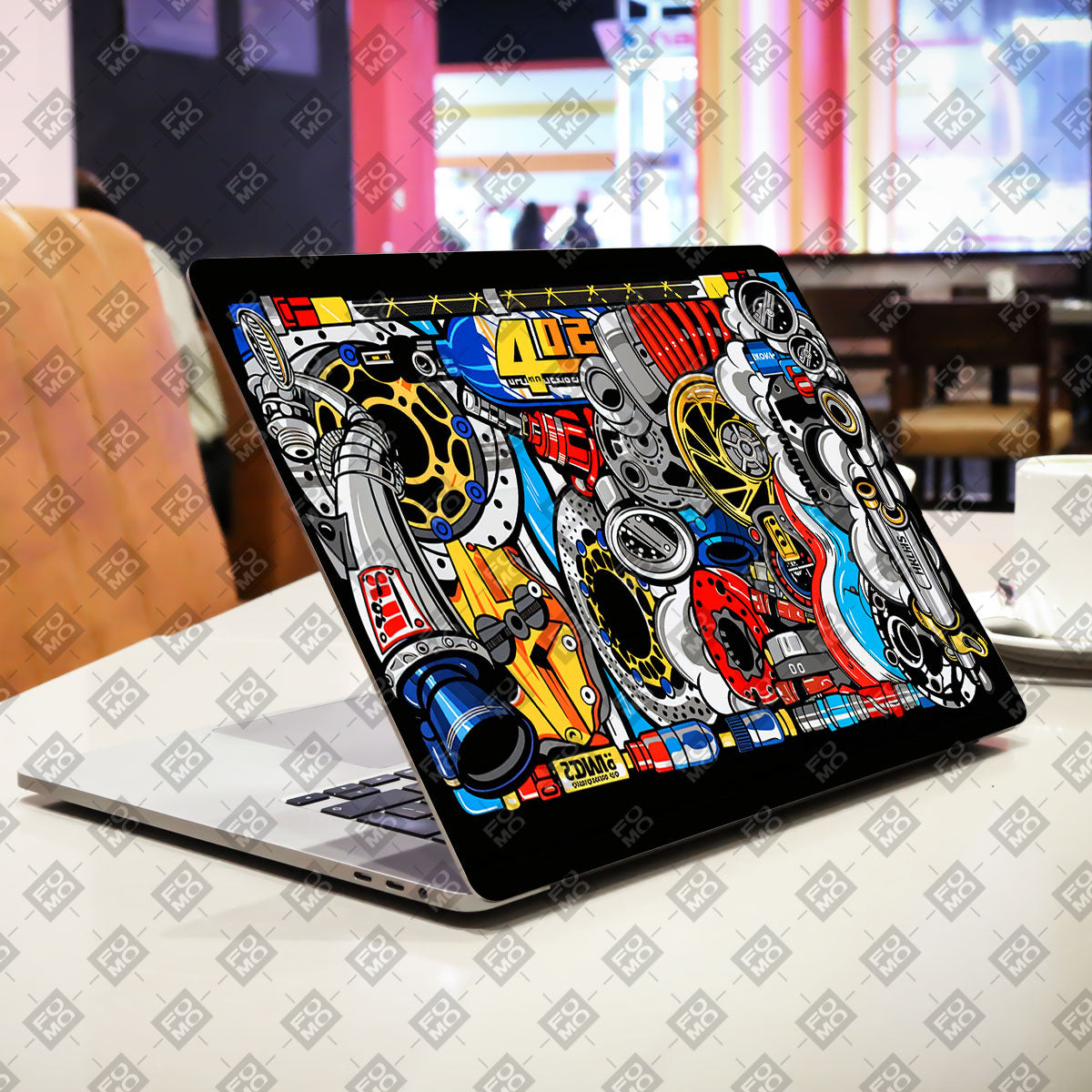 Mechanical Chaos Cars & Bikes Laptop Skin