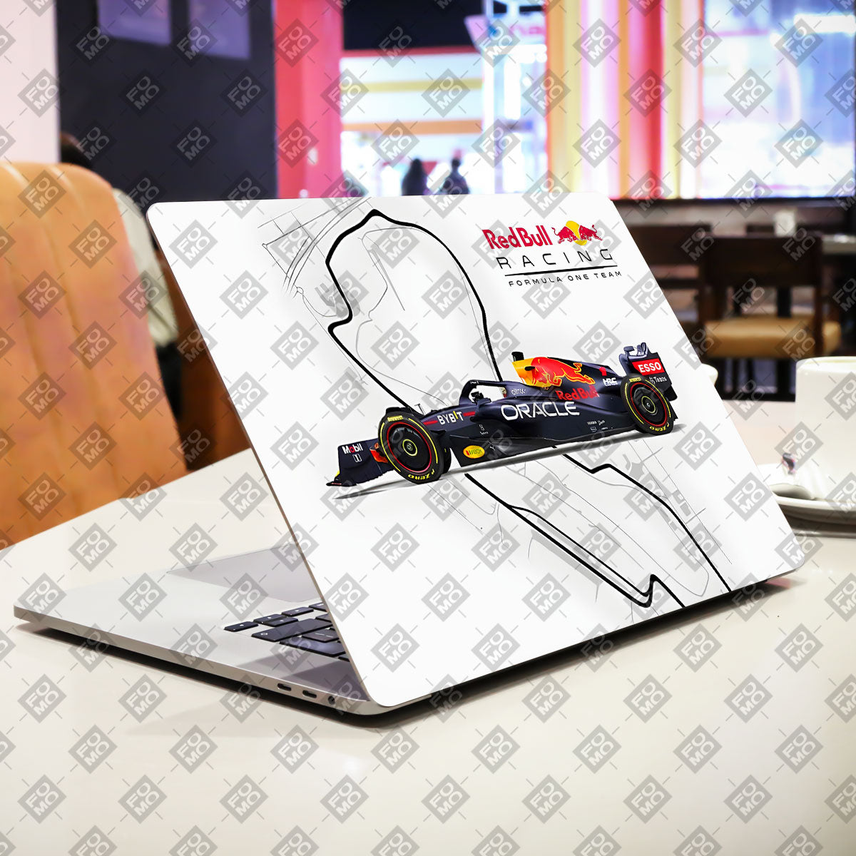 Red Bull Racing in Action Cars & Bikes Laptop Skin