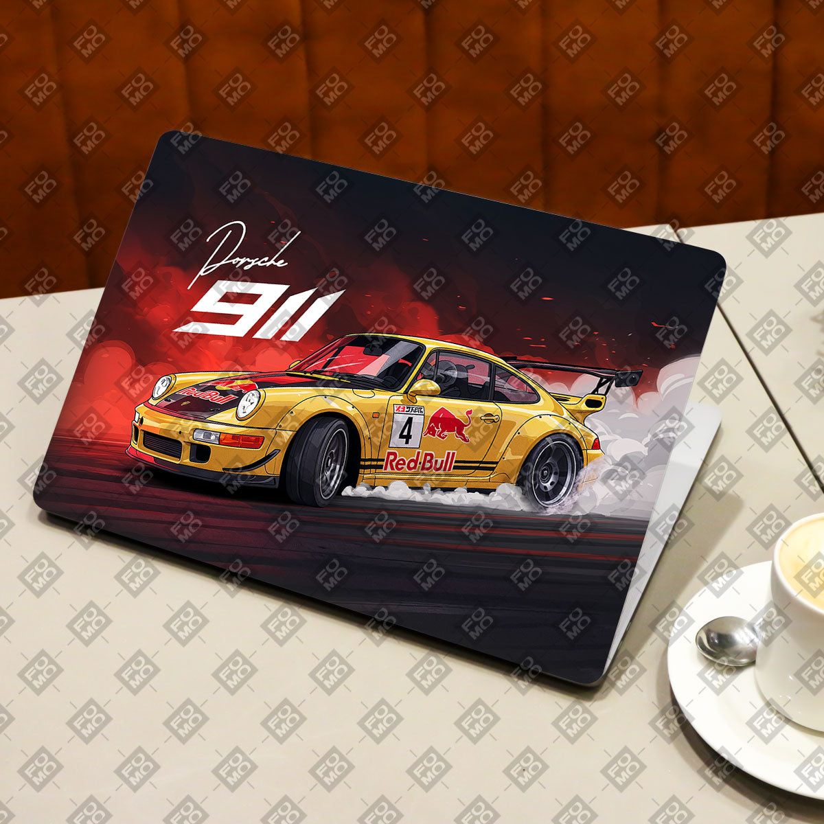 Porsche 911 Red Bull Classic Racer Cars & Bikes Laptop Skin