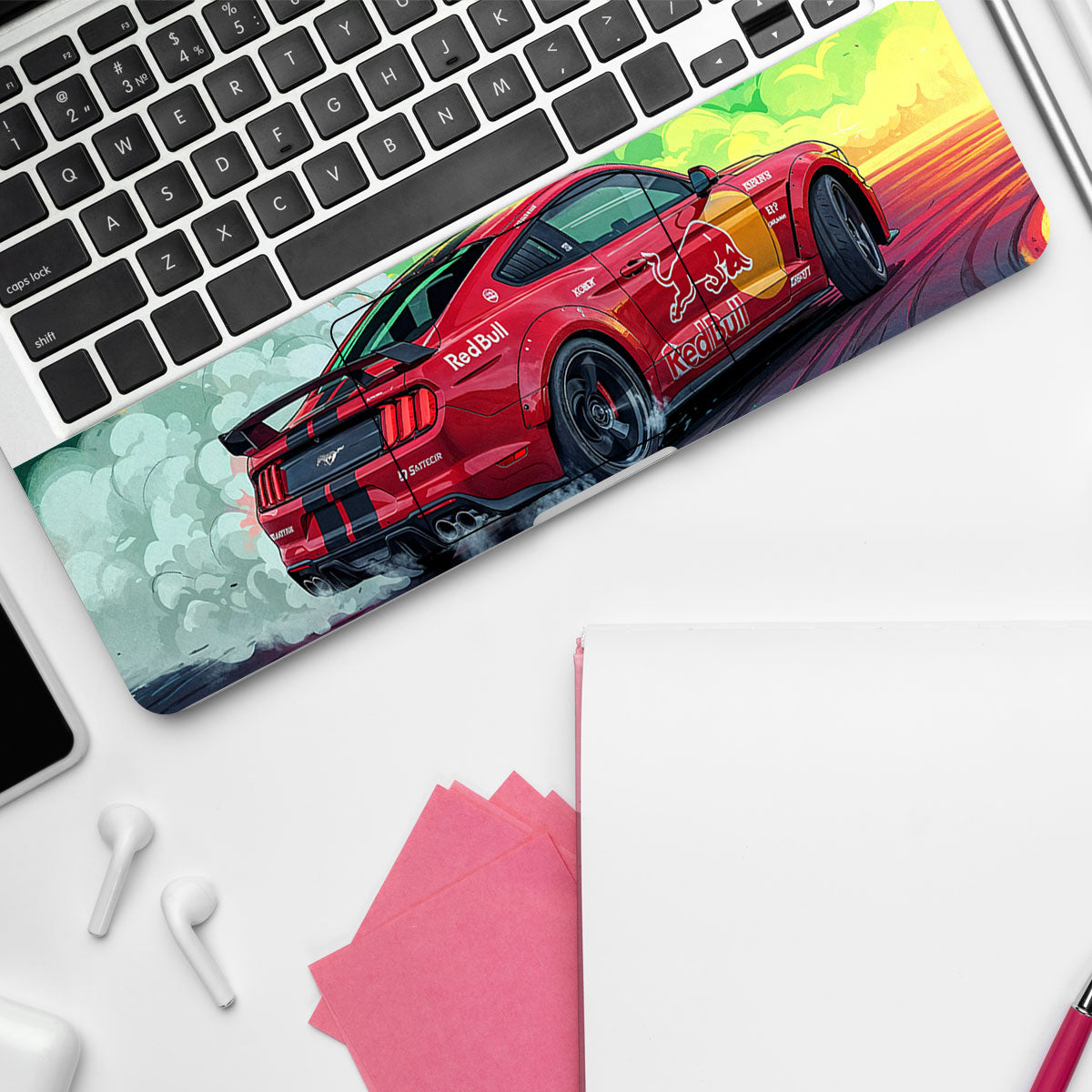 Mustang GT Red Bull Drift Beast Cars & Bikes Laptop Skin