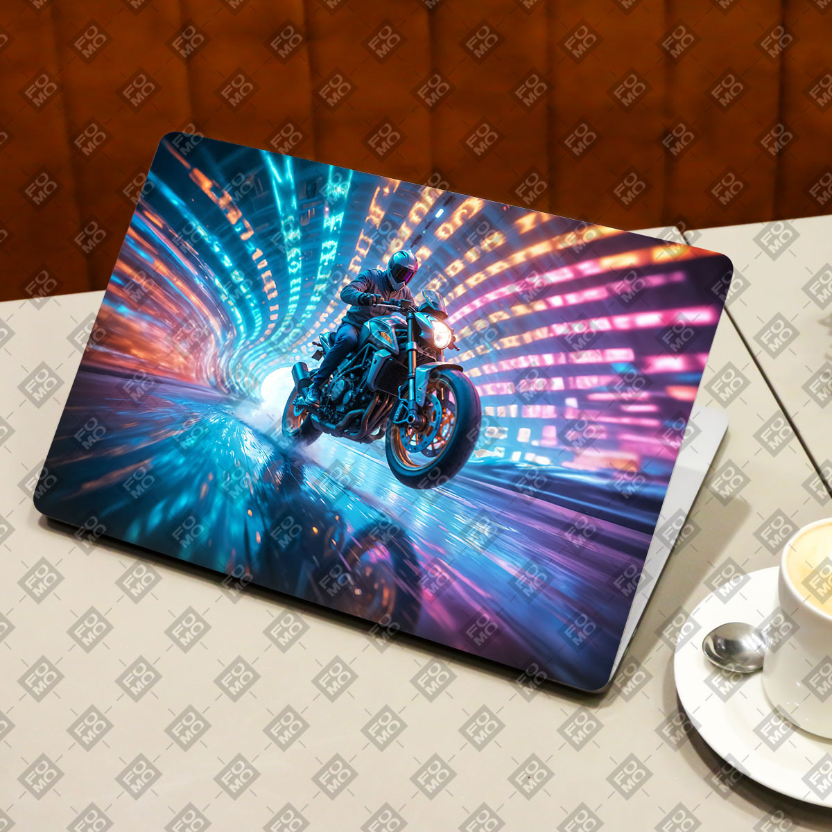 Tunnel Bike Rider Cars & Bikes Laptop Skin