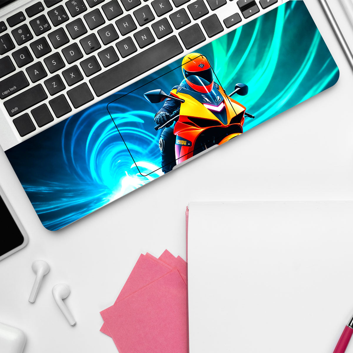 Neon Surge Superbike Cars & Bikes Laptop Skin