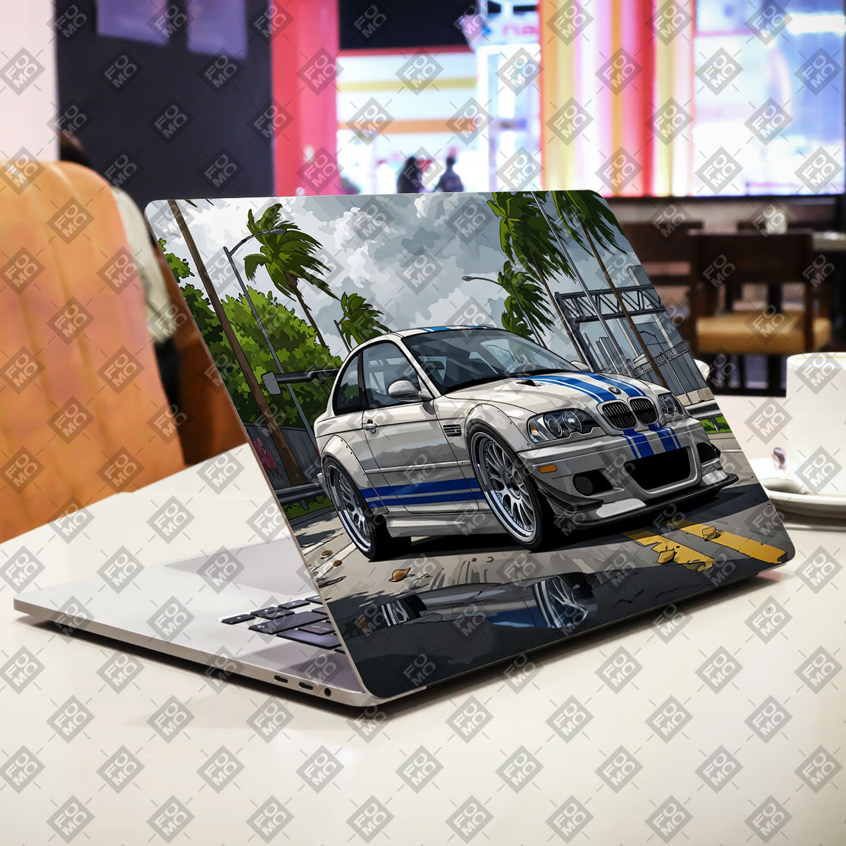 Street Icon BMW E46 Drift Legend Cars & Bikes Laptop Skin