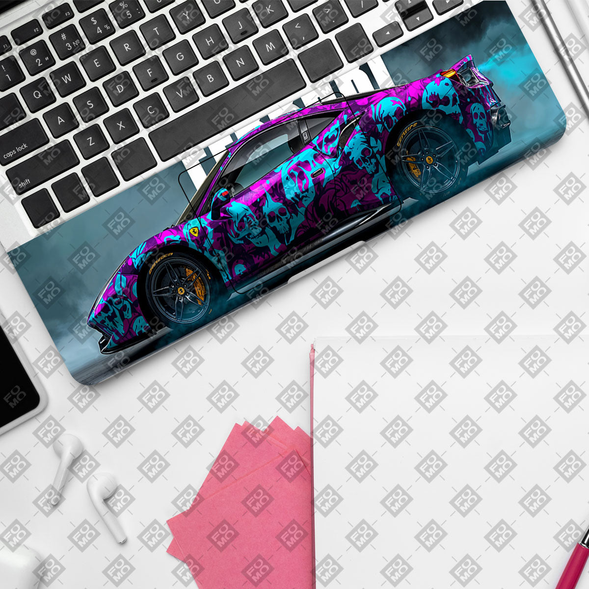 Psycho Drive Ferrari 488 Skullstorm Cars & Bikes Laptop Skin
