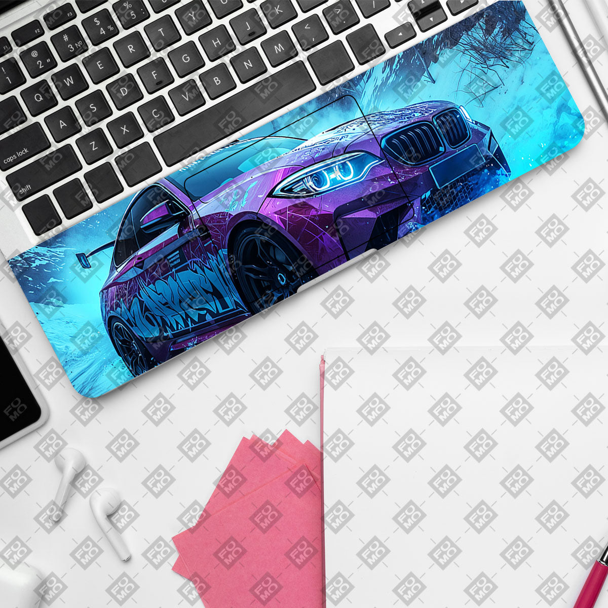 BMW Neon Drift Cars & Bikes Laptop Skin