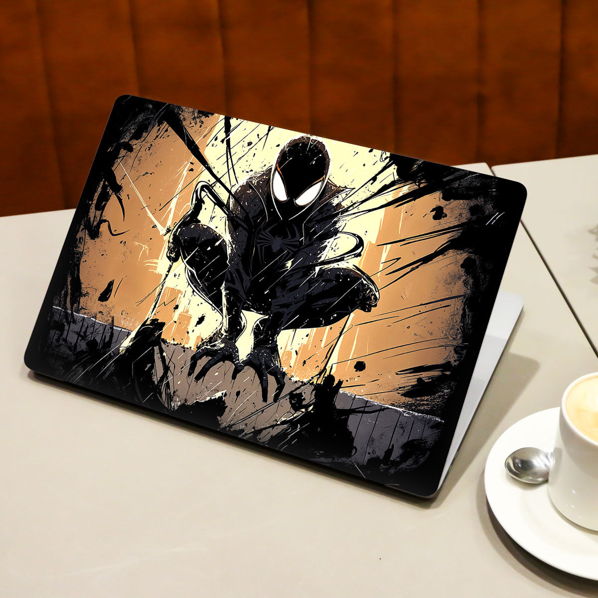 Shadow Spiderman Comics Laptop Skin