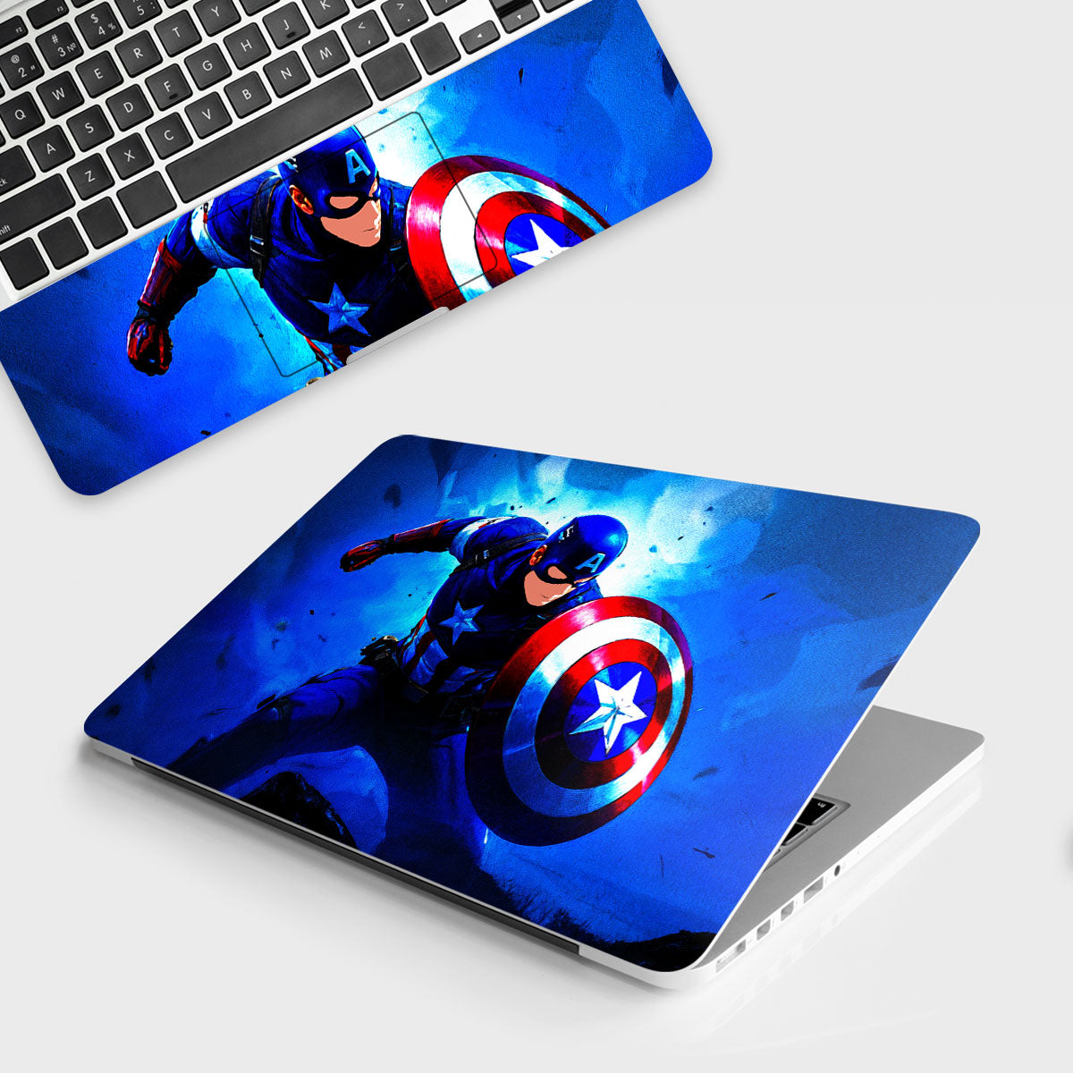 Shield of Justice Captain America Comics Laptop Skin