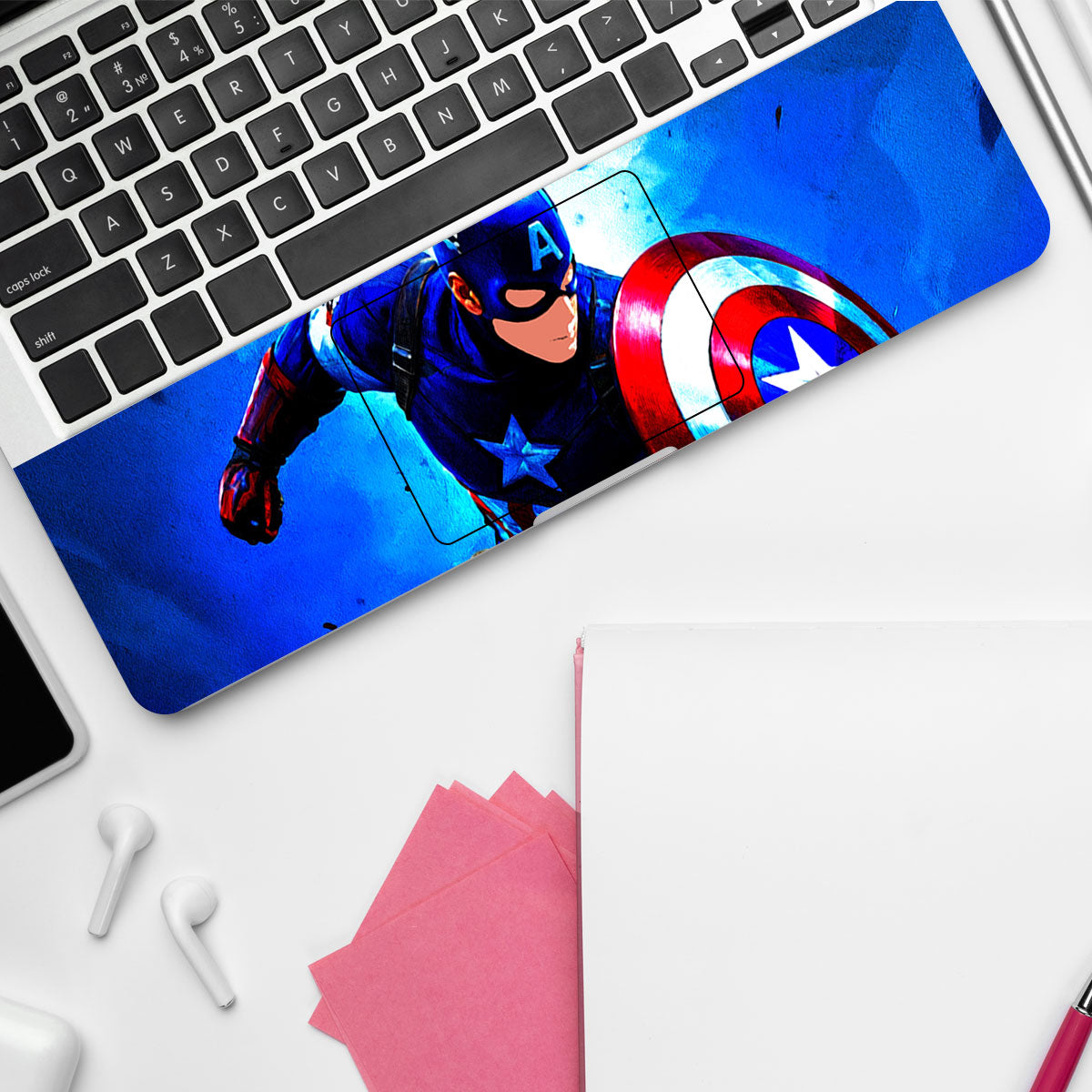 Shield of Justice Captain America Comics Laptop Skin