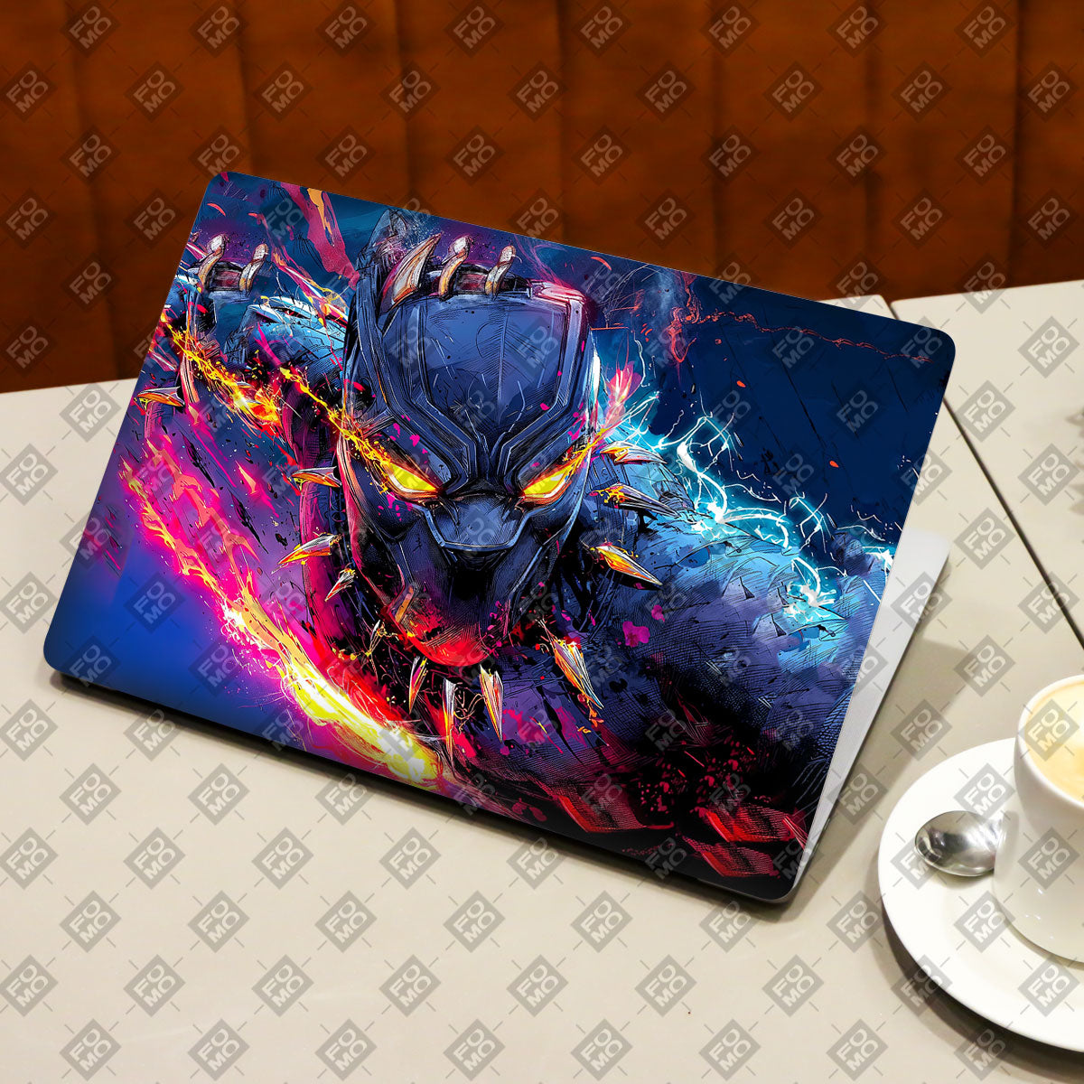 Vibranium Fury Wakandan Charge Comics Laptop Skin
