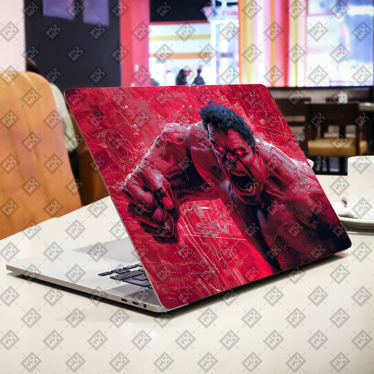 Gamma Rage Red Hulk Comics Laptop Skin