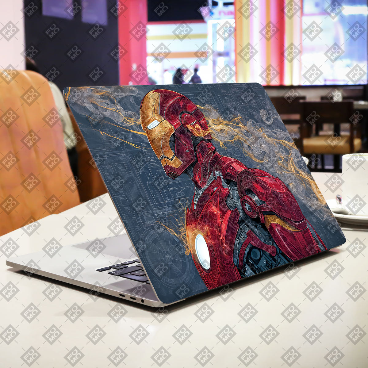 Iron Man Blueprint Comic Laptop Skin