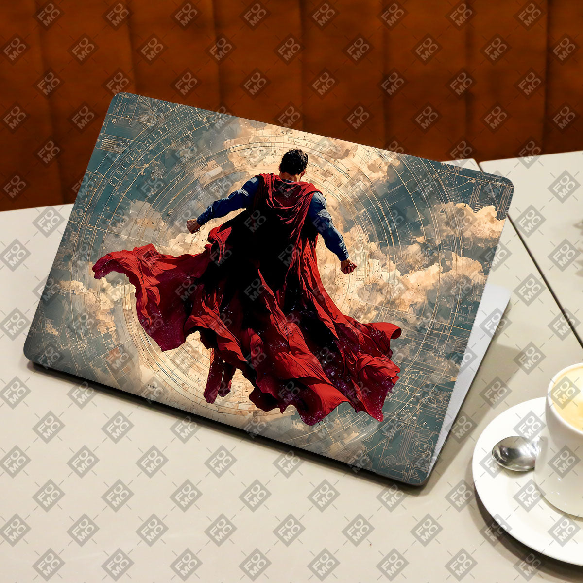Superman Ascends Comic Laptop Skin