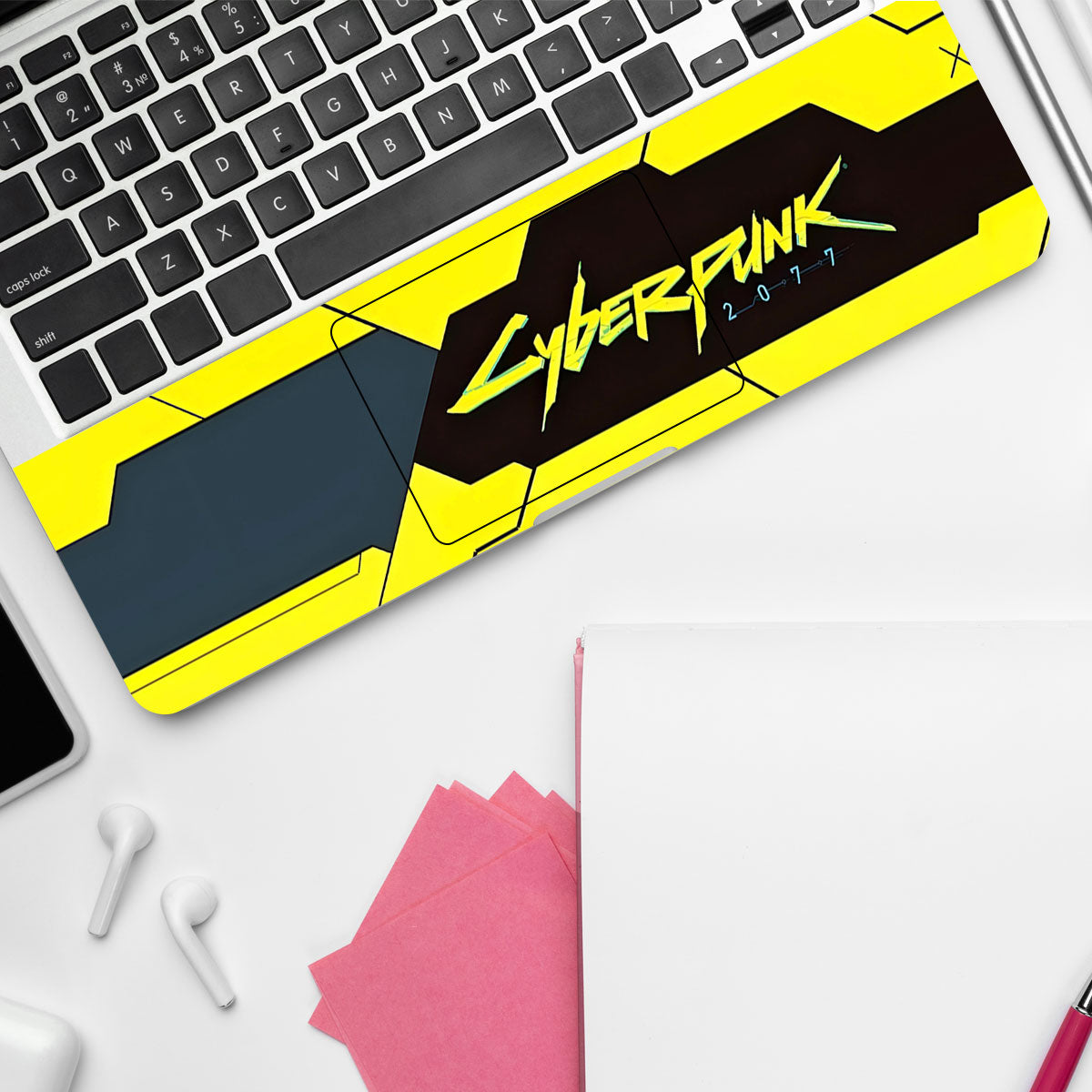 Cyberpunk Yellow Schematic Laptop Skin