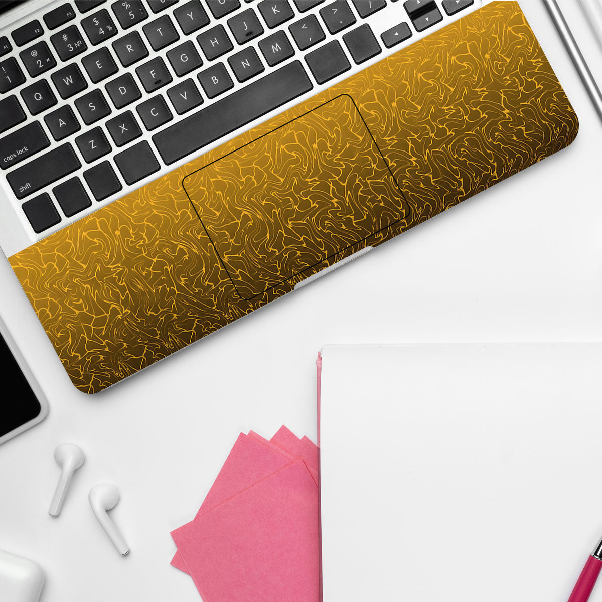 Orange to Black Gradient Laptop Skin
