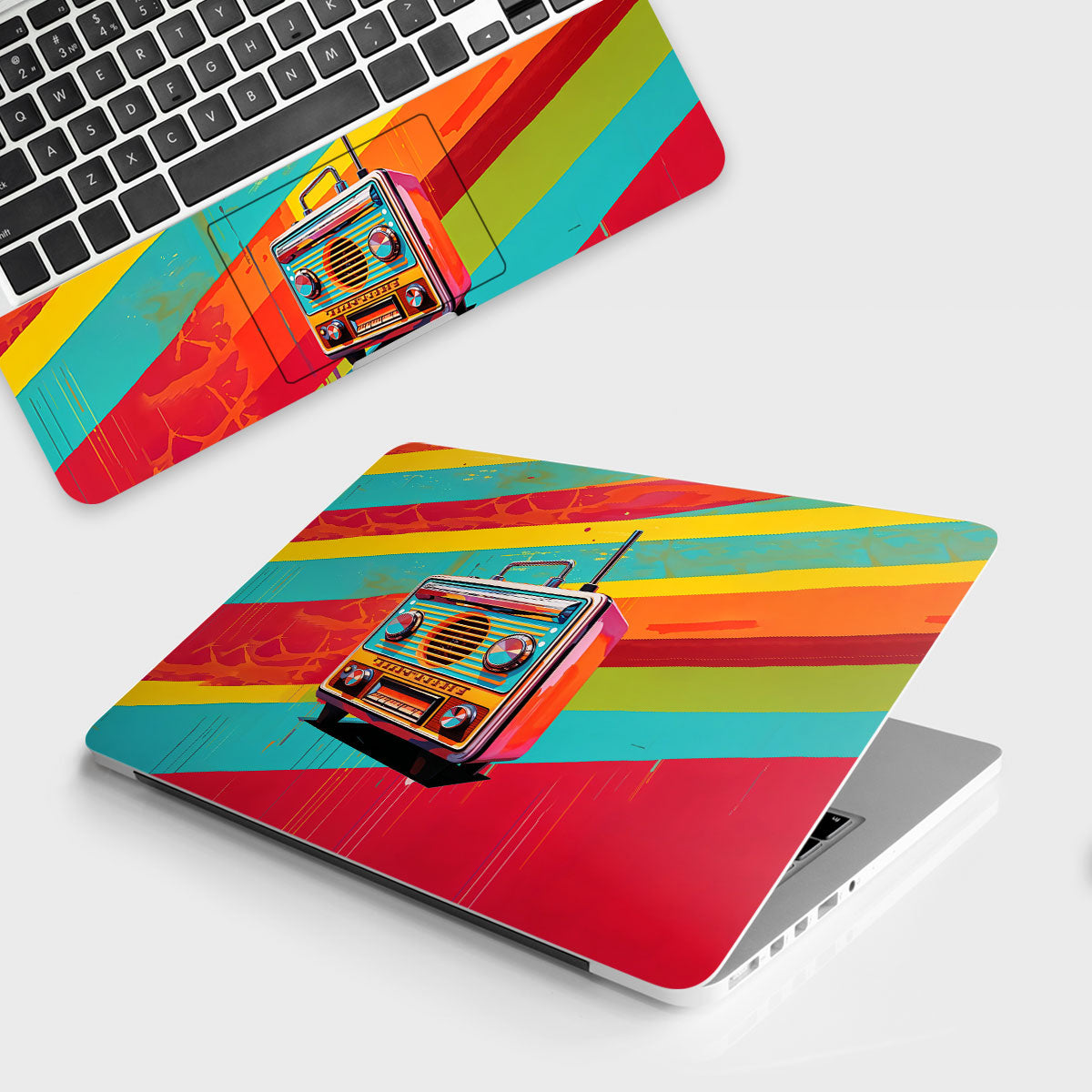 Retro Pop Radio Laptop Skin