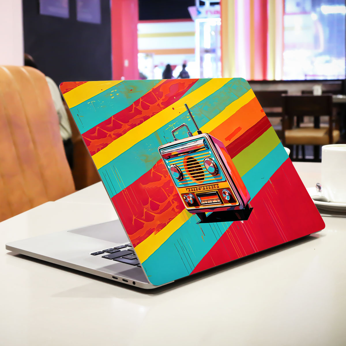 Retro Pop Radio Laptop Skin