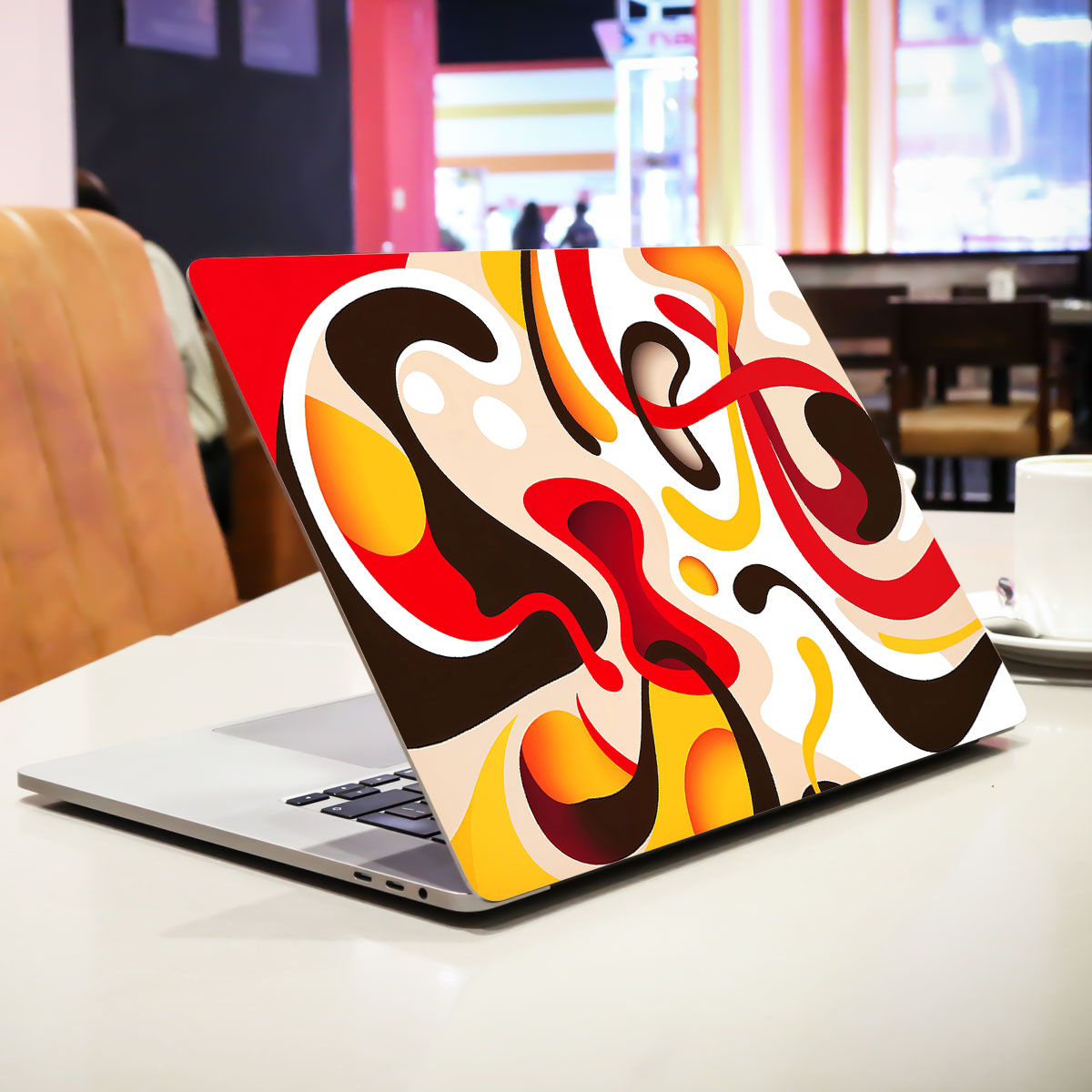 Ember Curves Laptop Skin