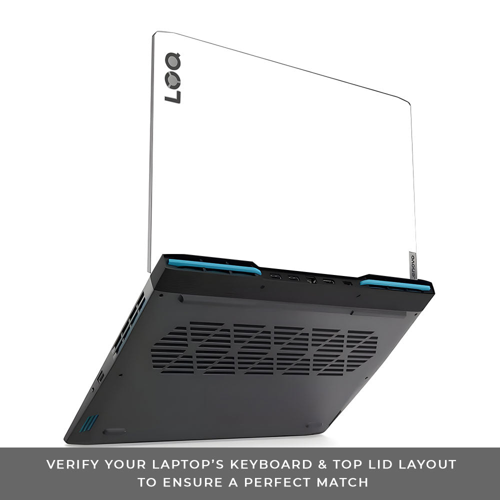 Textured White Lenovo LOQ 2023 15IRH8, 15APH8 Laptop Skin