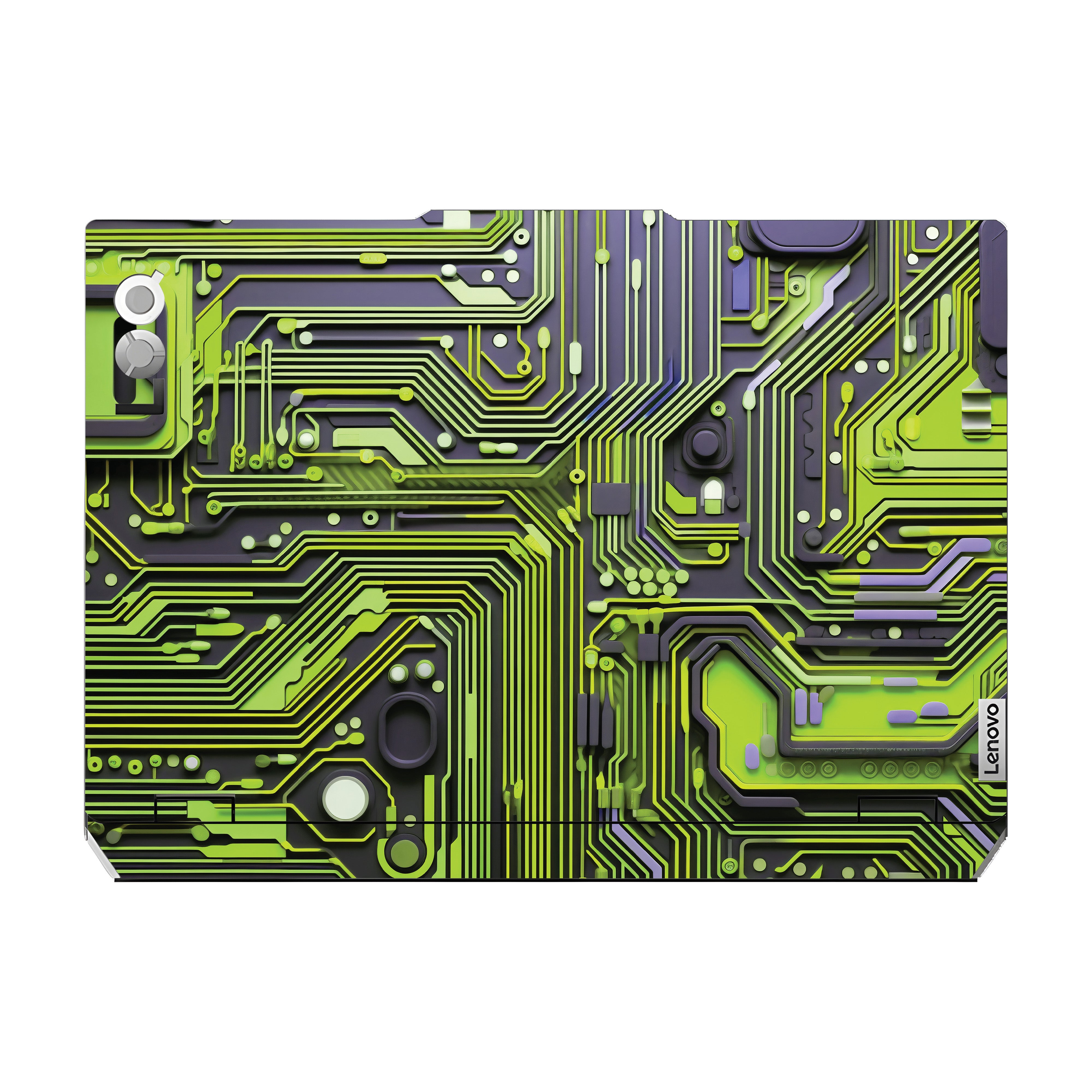 Lime Green Circuit Design Lenovo LOQ 2024, 2025 Laptop Skin