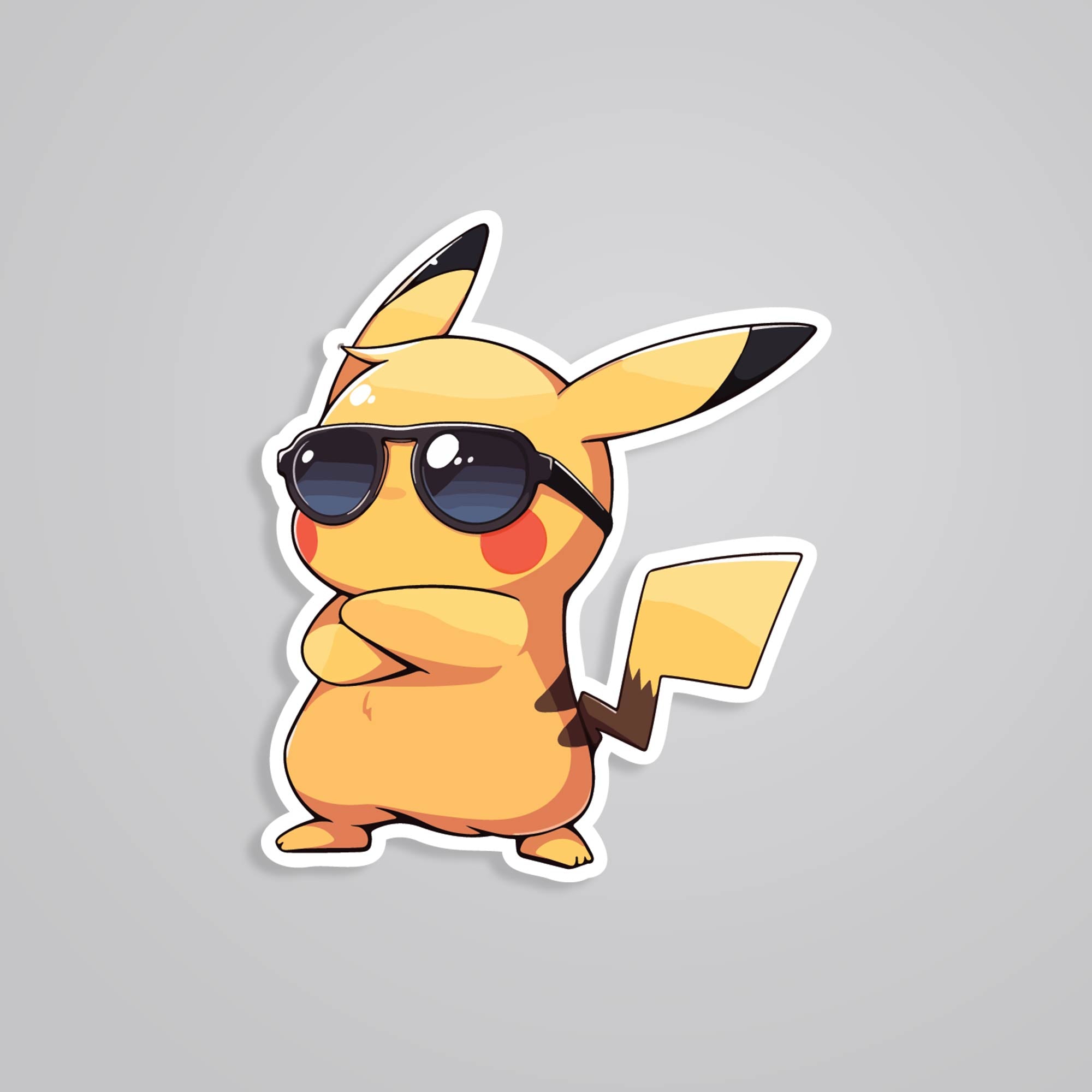 Fomo Store Stickers Anime Cool Pikachu with Shades