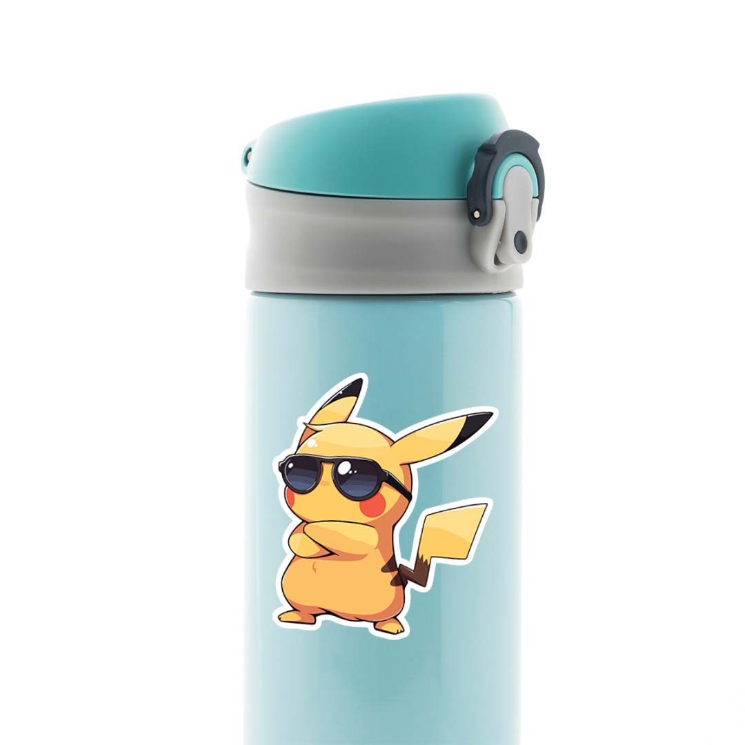 Cool Pikachu with Shades Anime Stickers