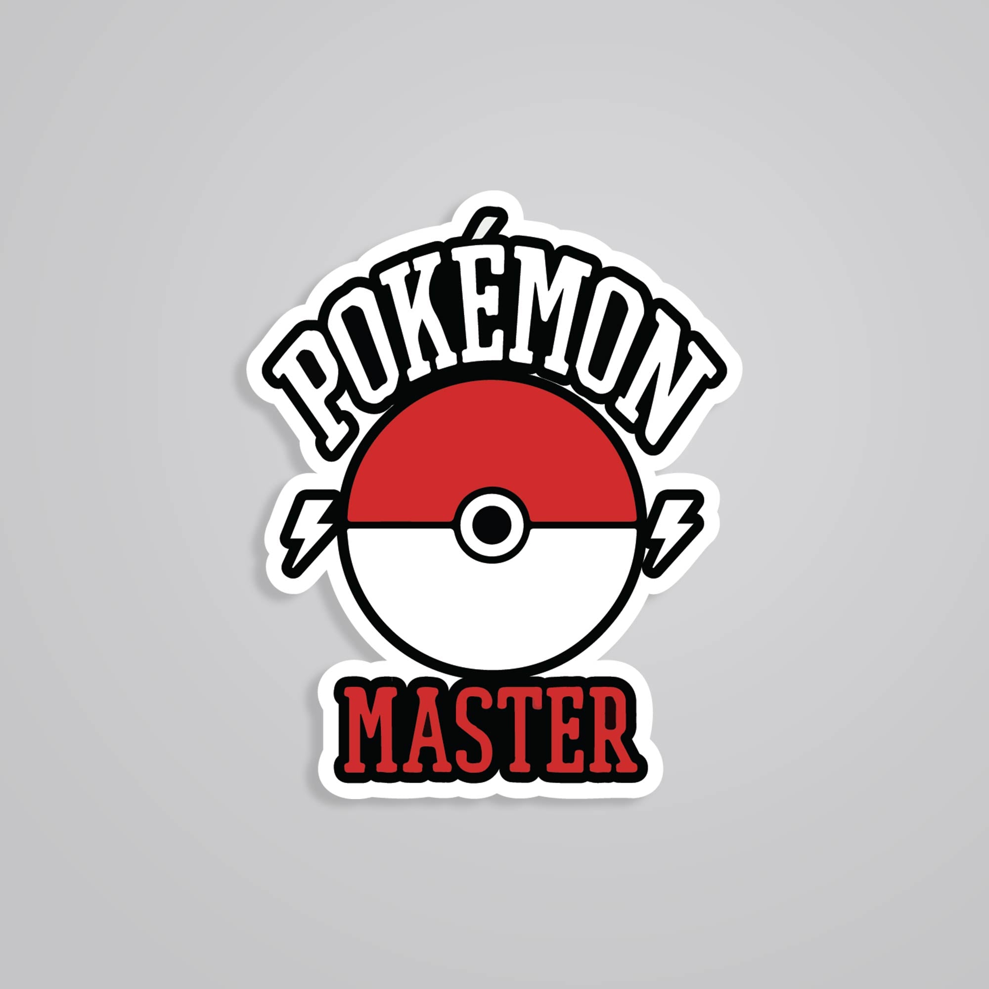 Fomo Store Stickers Anime Pokemon Master Logo