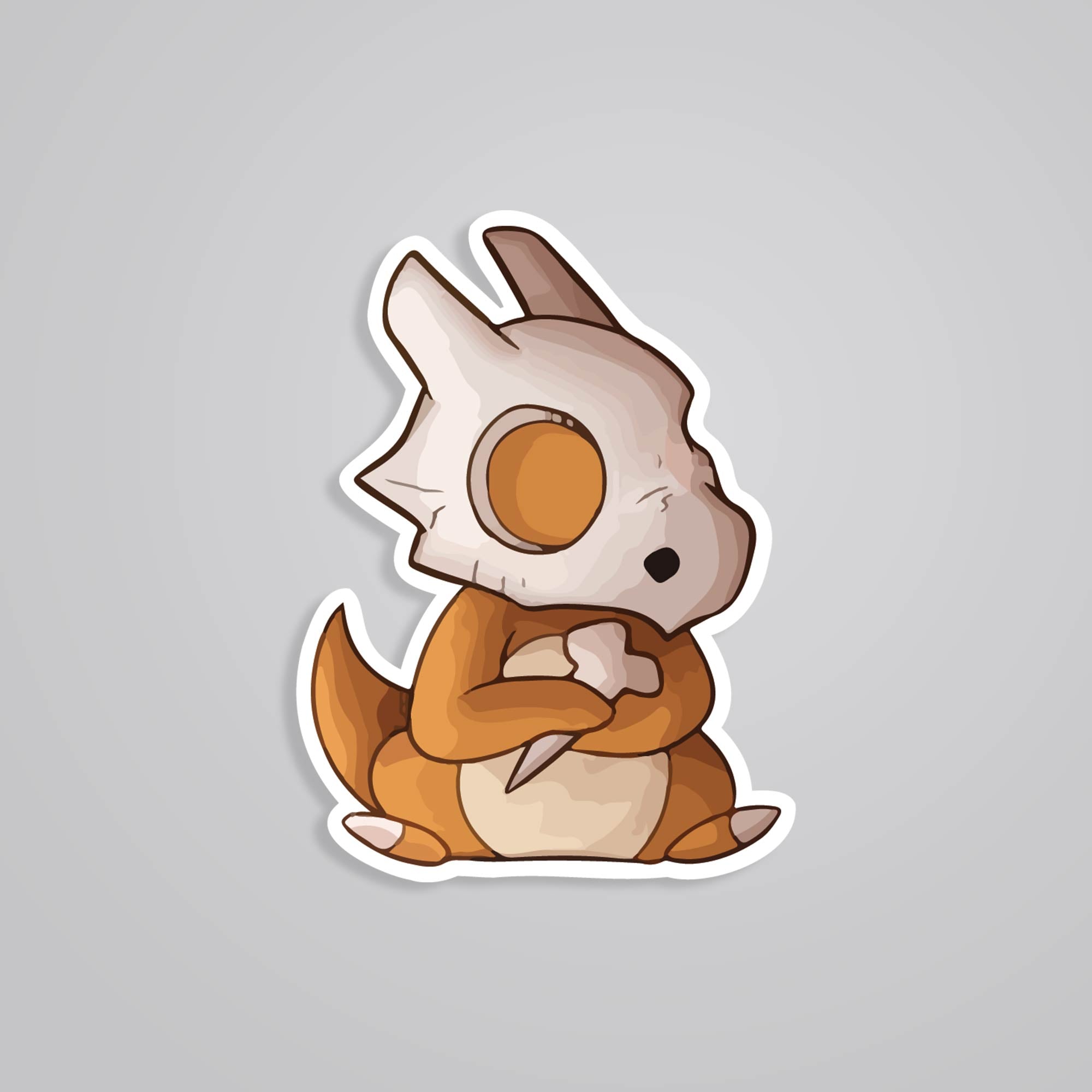 Fomo Store Stickers Anime Cubone with Skull Helmet