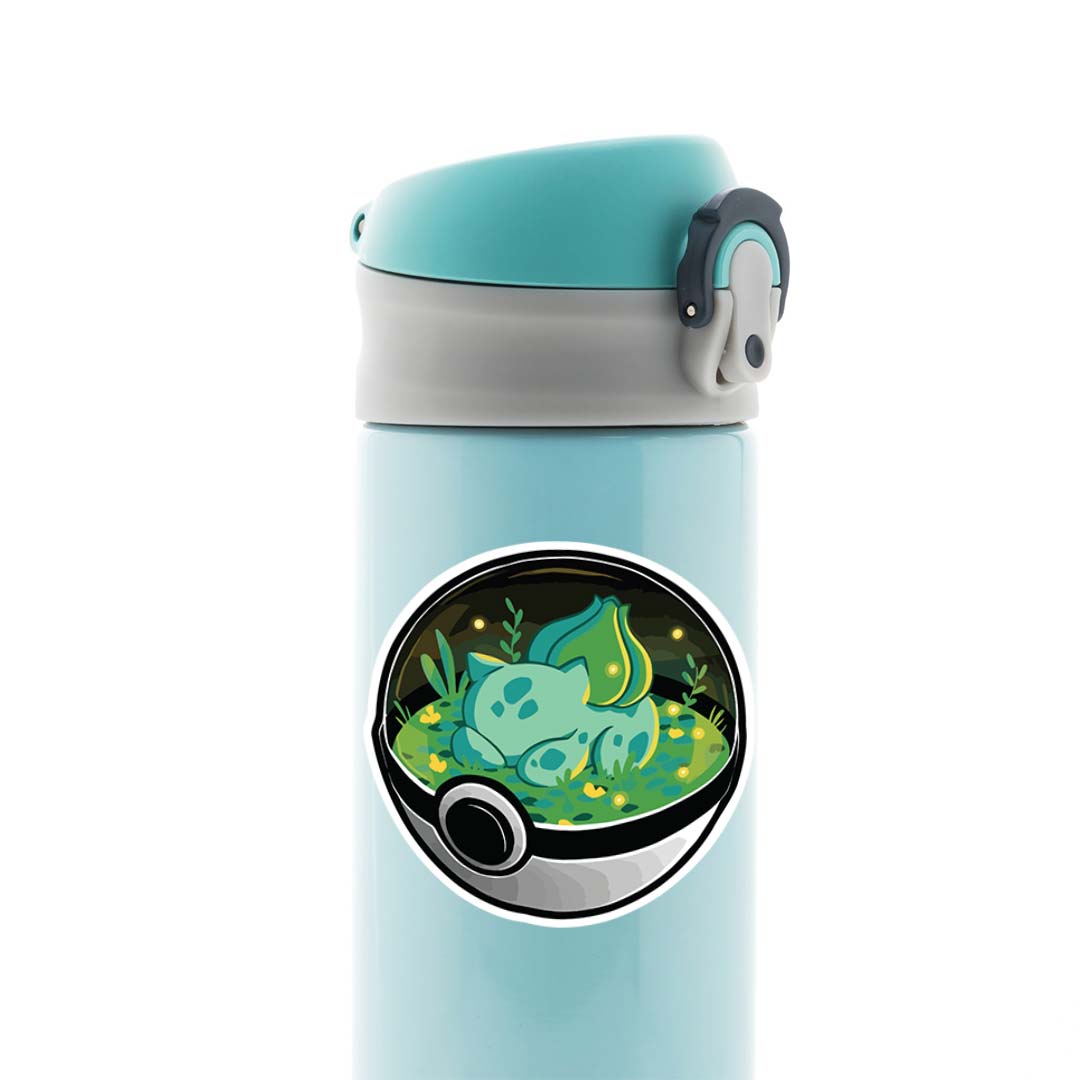Bulbasaur in Pokeball Anime Stickers