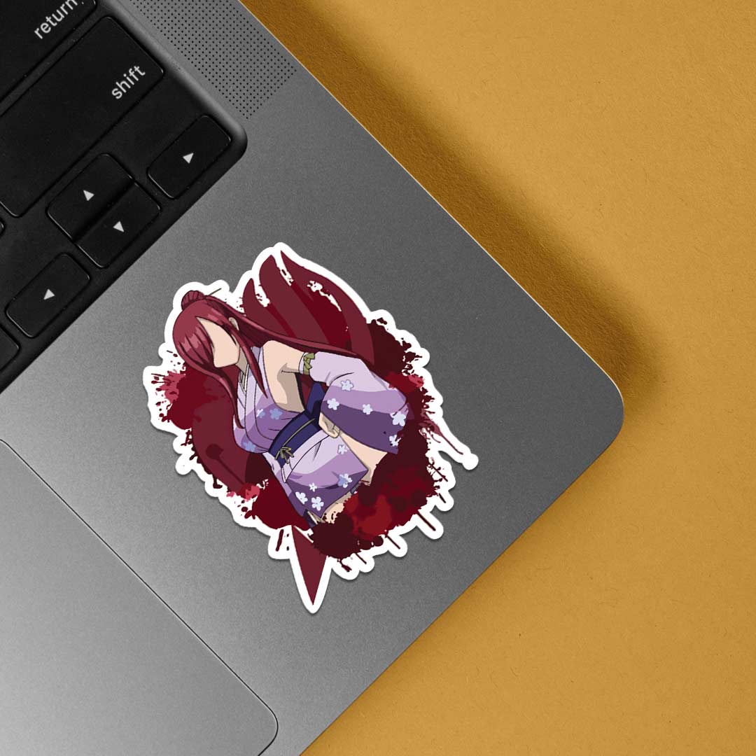 Erza Scarlet in Yukata Anime Stickers