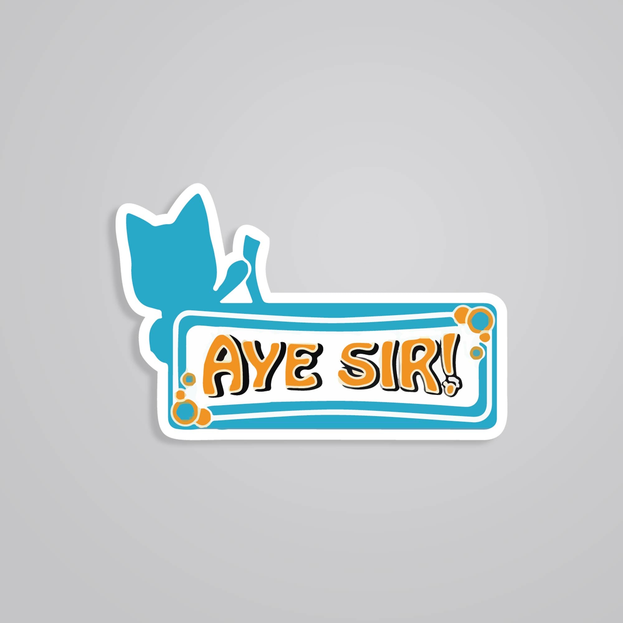 Fomo Store Stickers Anime Happy's Aye Sir!