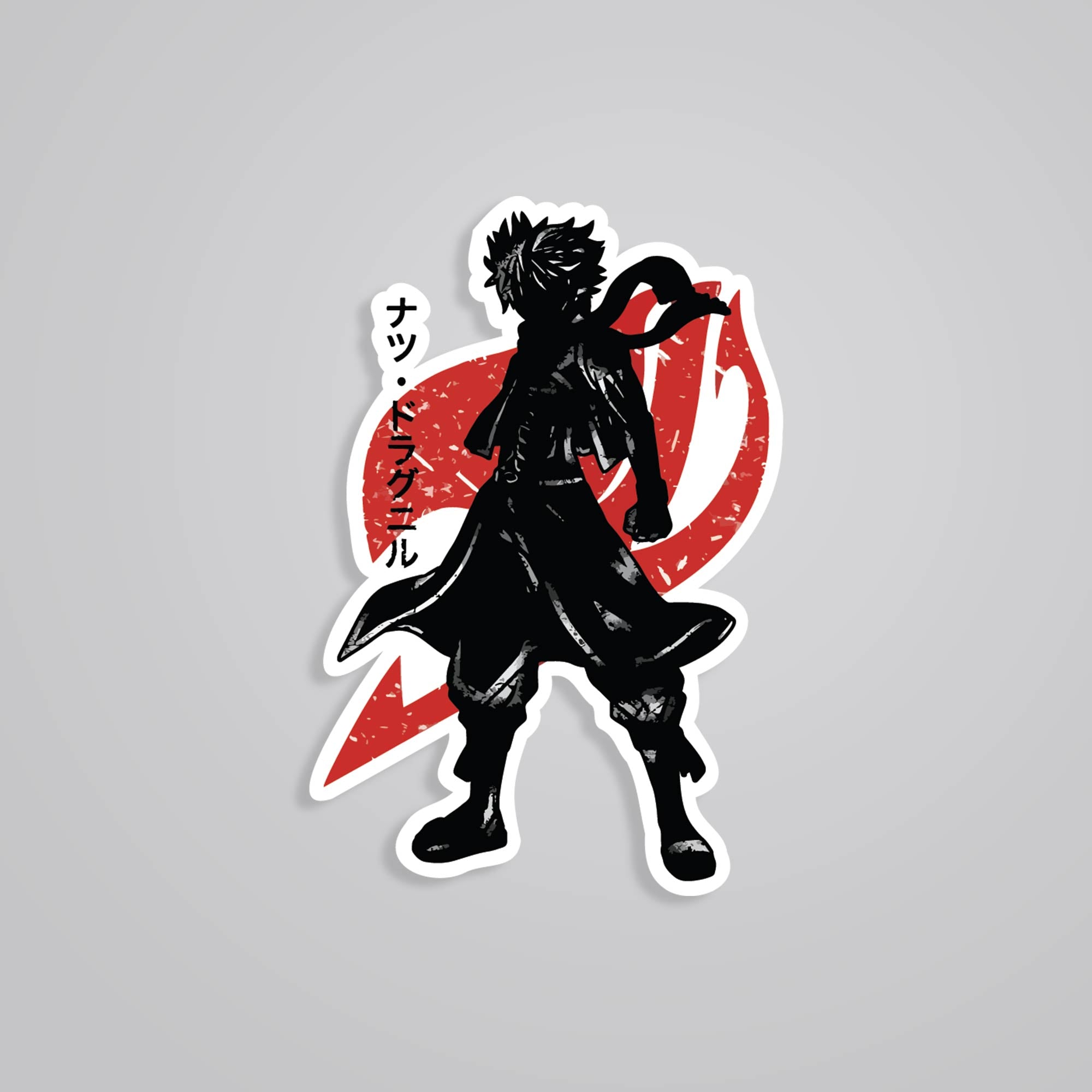 Fomo Store Stickers Anime Natsu Dragneel Silhouette