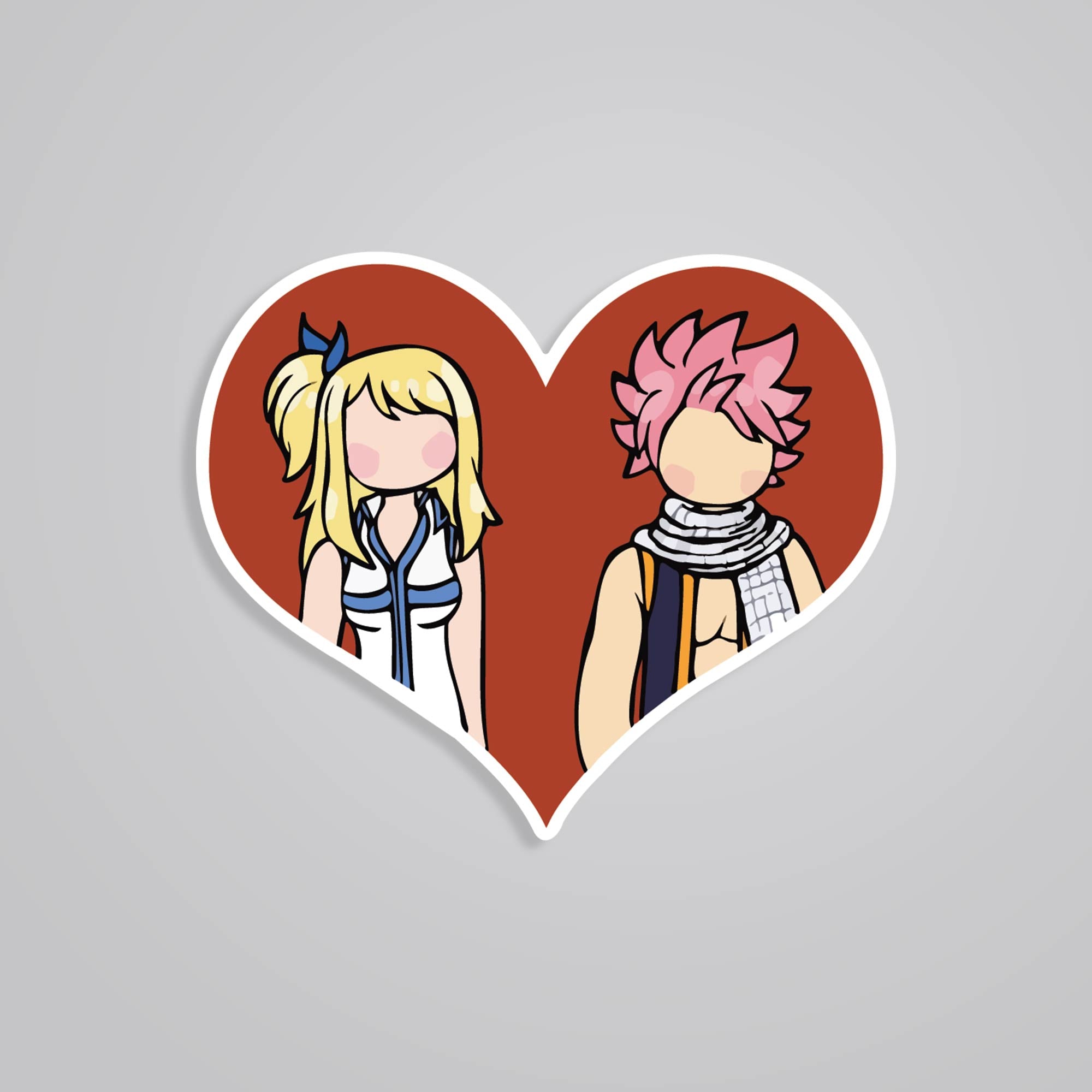 Fomo Store Stickers Anime Natsu x Lucy Chibi
