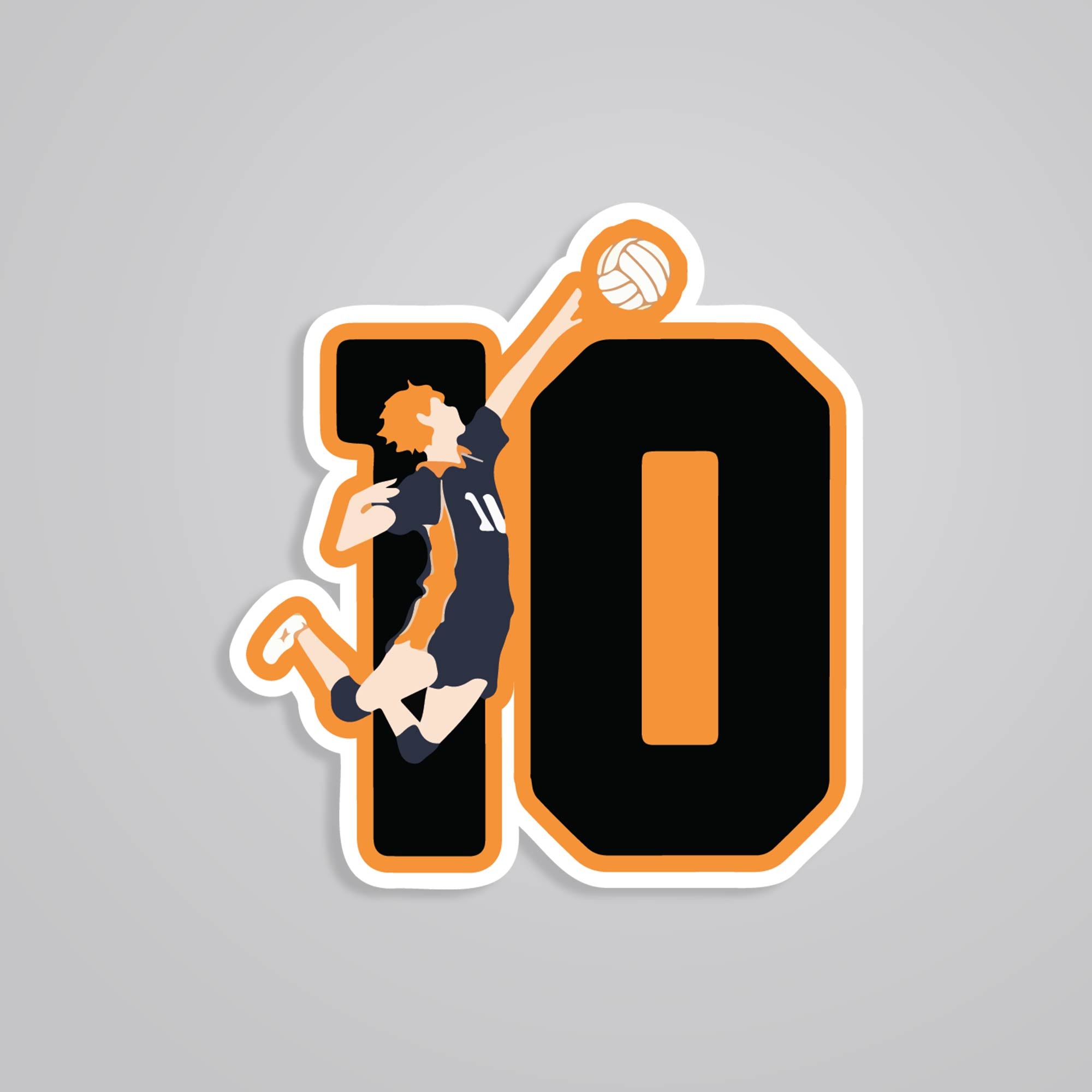 Fomo Store Stickers Anime Hinata Number 10