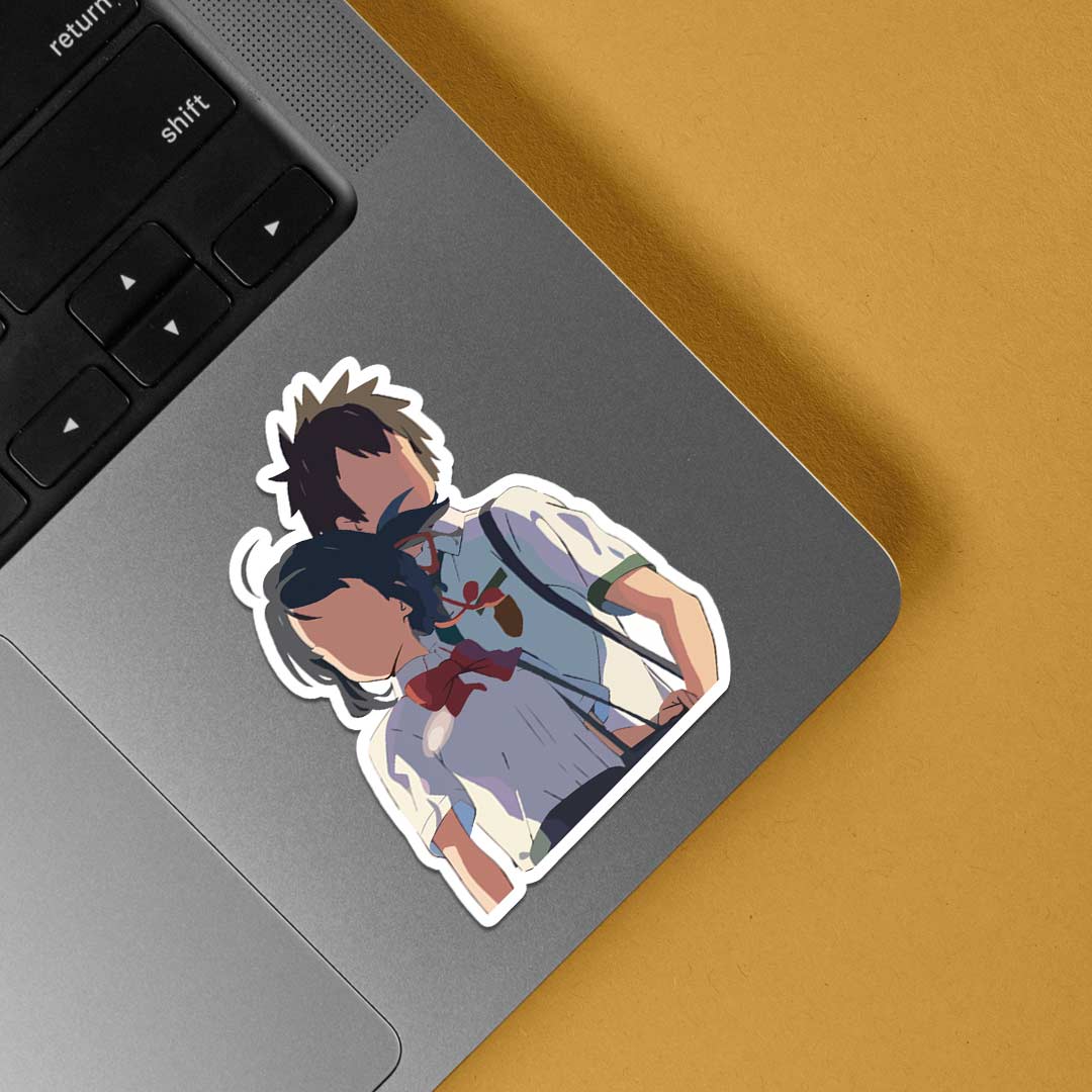 Taki and Mitsuha from Your Name Anime Stickers