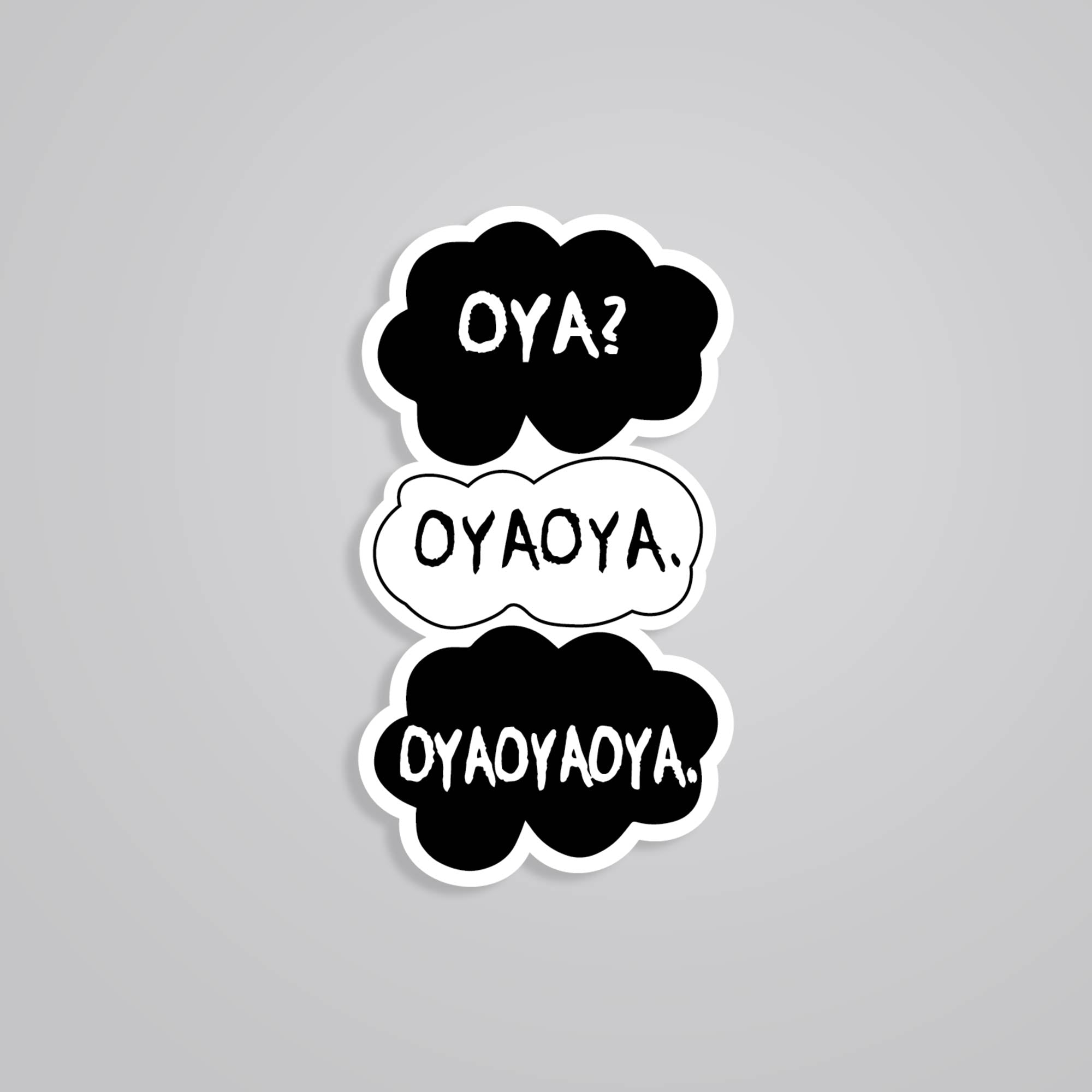 Fomo Store Stickers Anime Oya Speech Bubble Stack