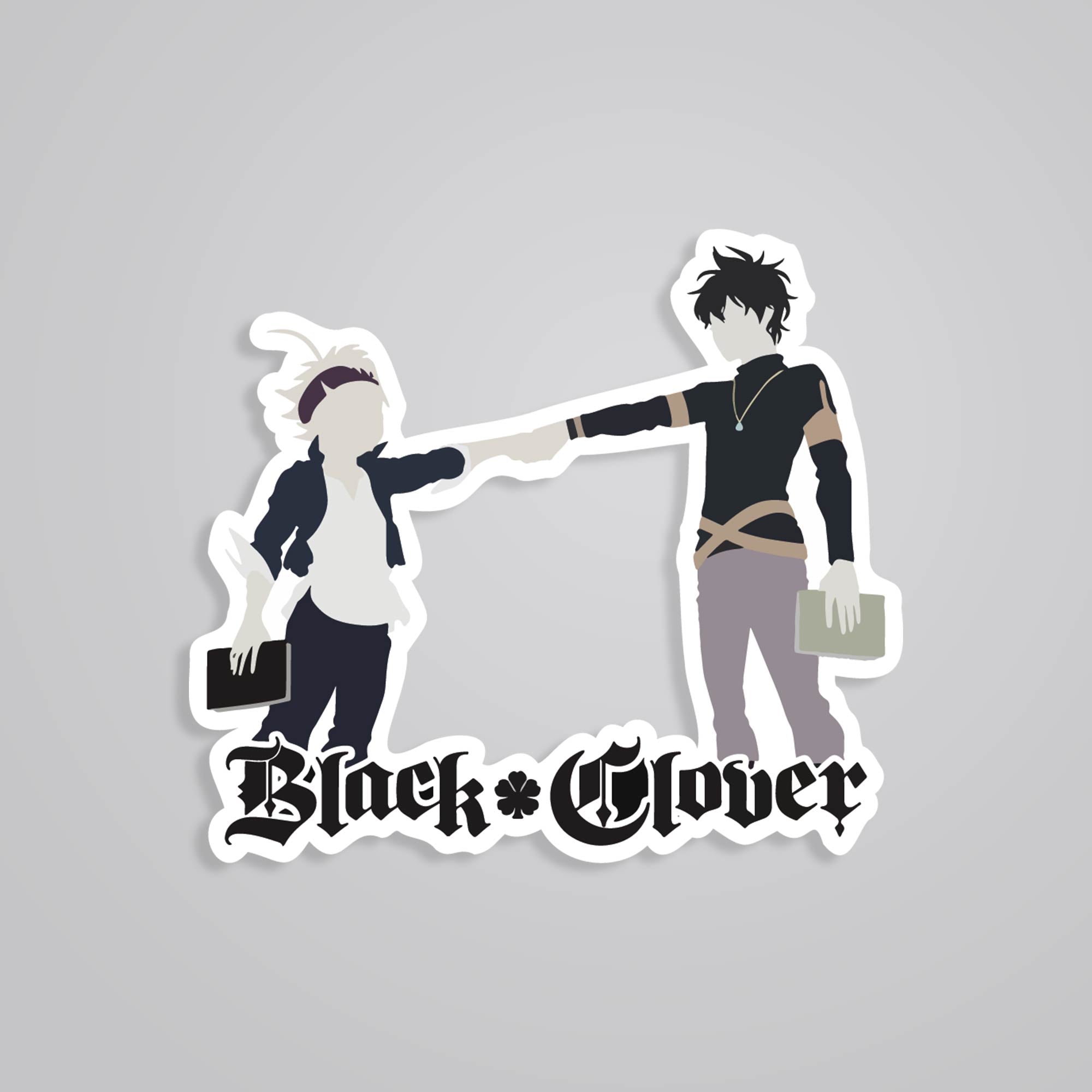 Fomo Store Stickers Anime Asta and Yuno fist bumping
