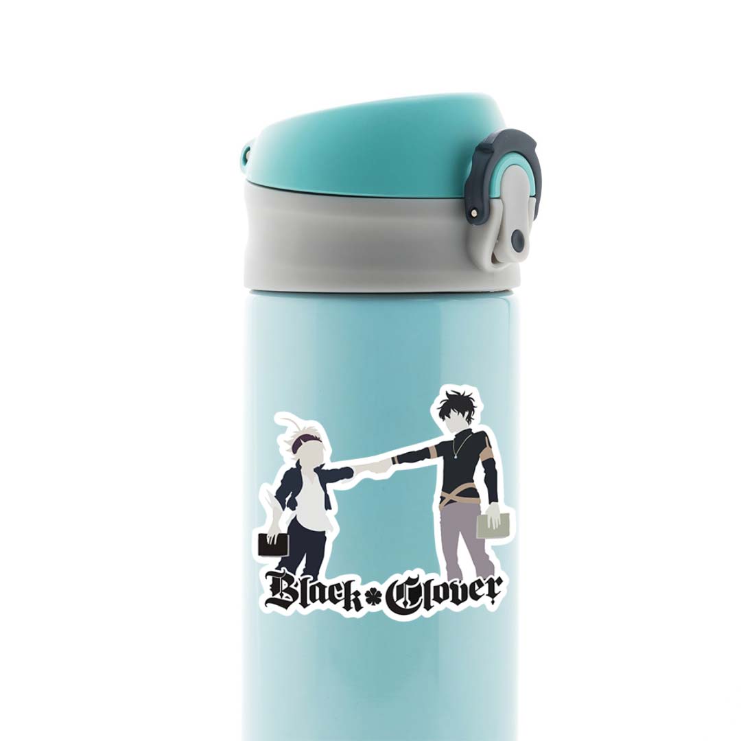 Asta and Yuno fist bumping Anime Stickers