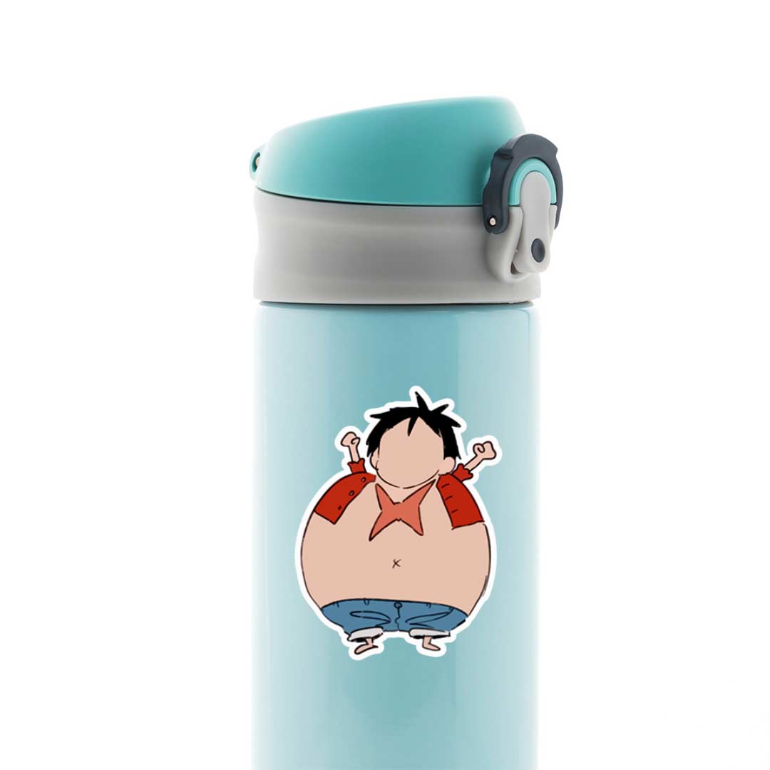 Luffy Fat style Anime Stickers