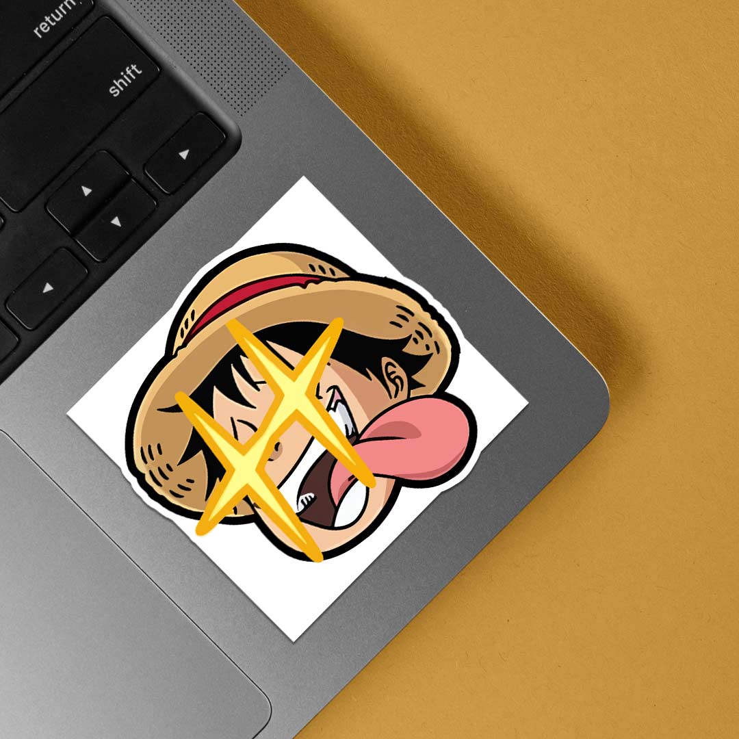 Luffy So Excited Anime Stickers