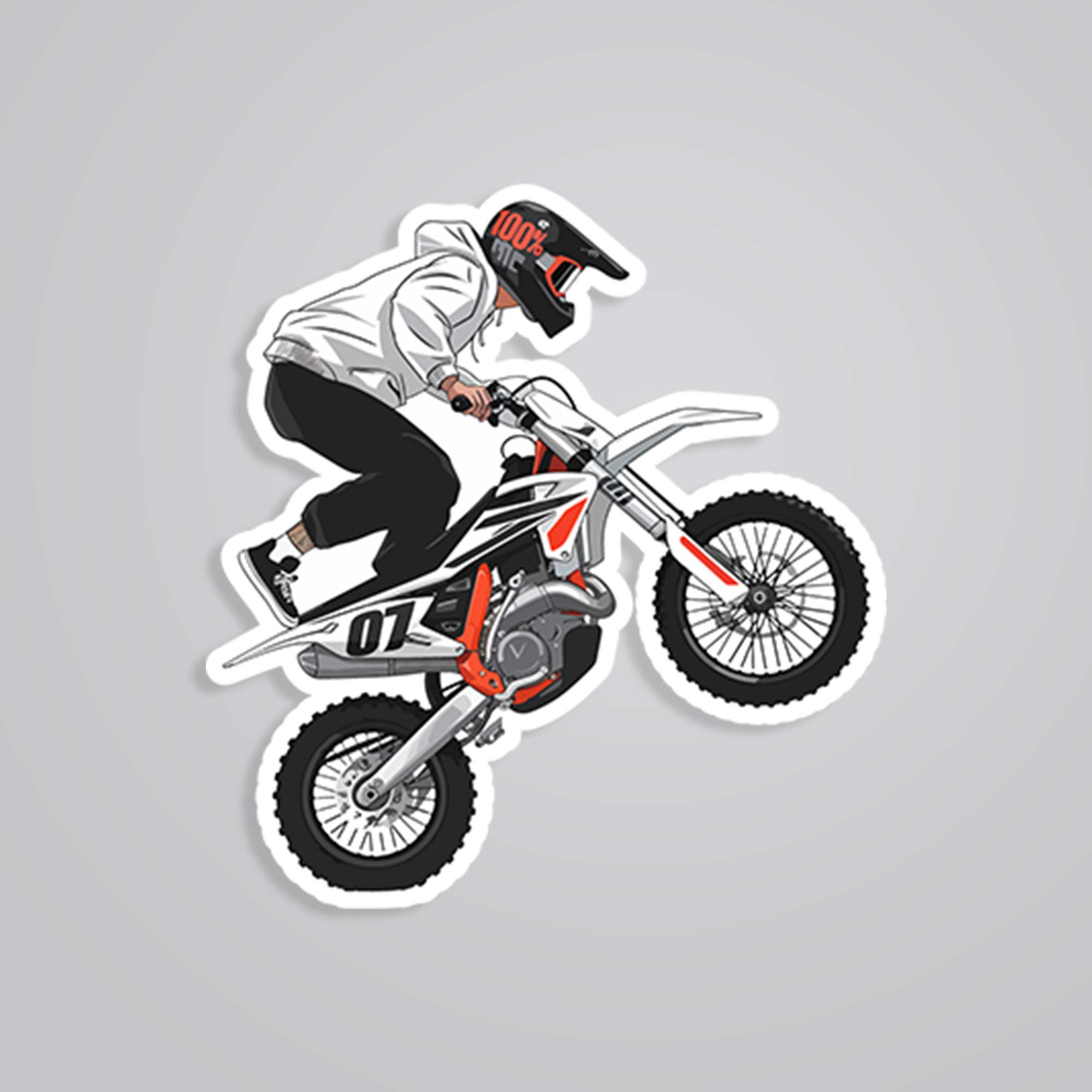 Fomo Store Stickers Cars & Bikes Off-Road Bike Stunt