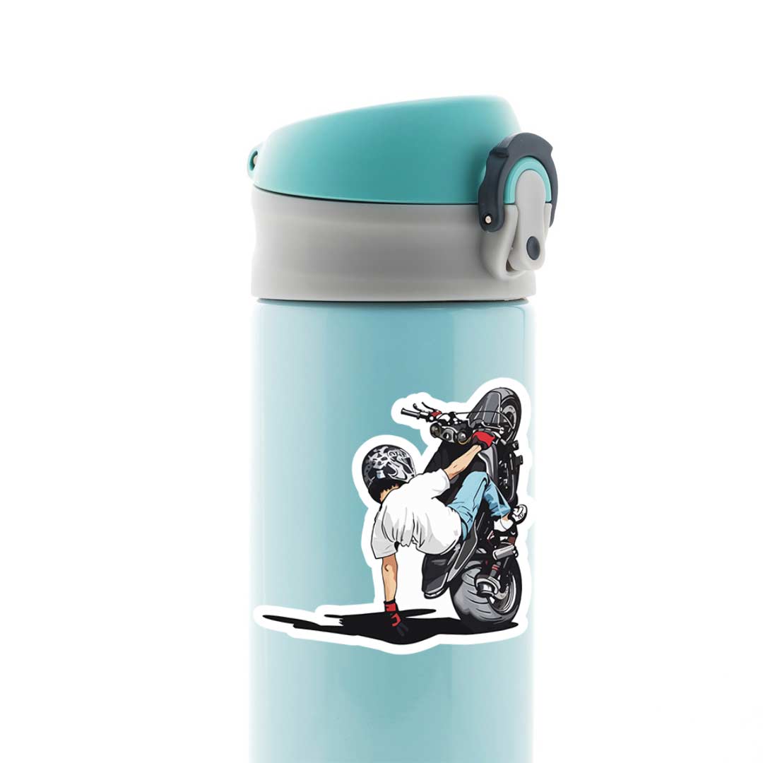 Bike Stunt Action Cars & Bikes Stickers