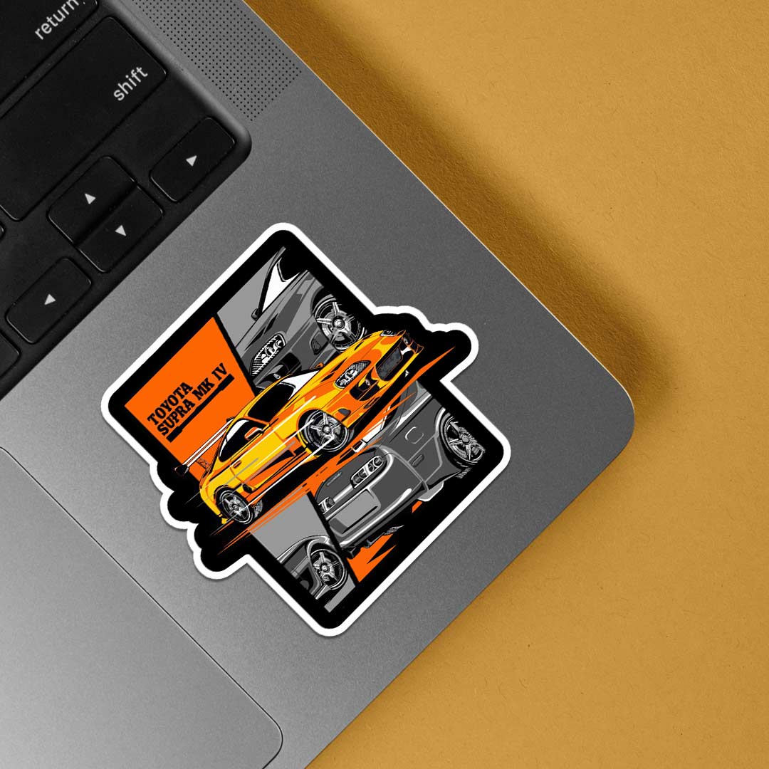 Toyota Supra MK4 Cars & Bikes Stickers